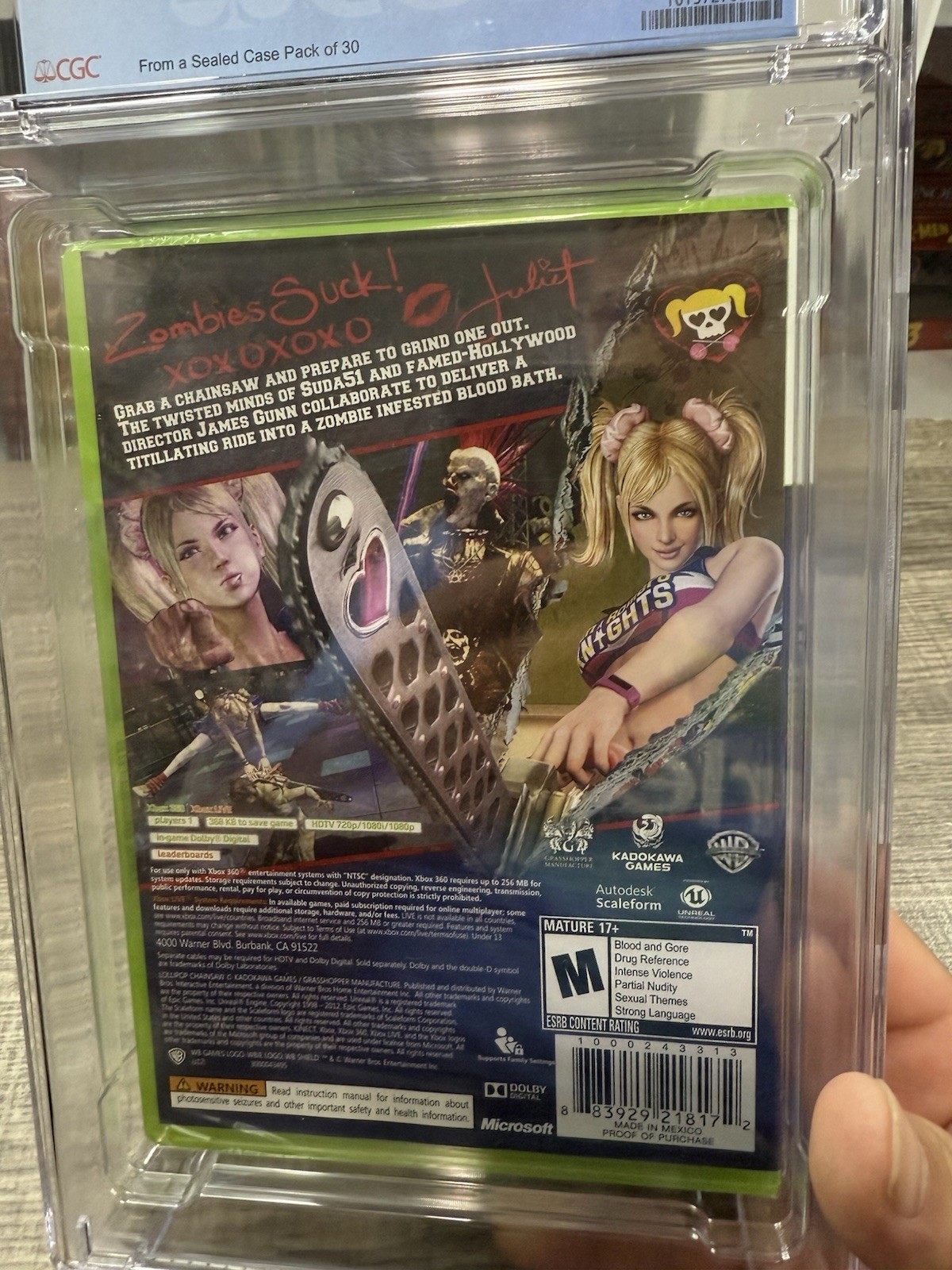 Lollipop Chainsaw Mircosoft Xbox 360 Brand New Graded CGC 9.6 Sealed A++