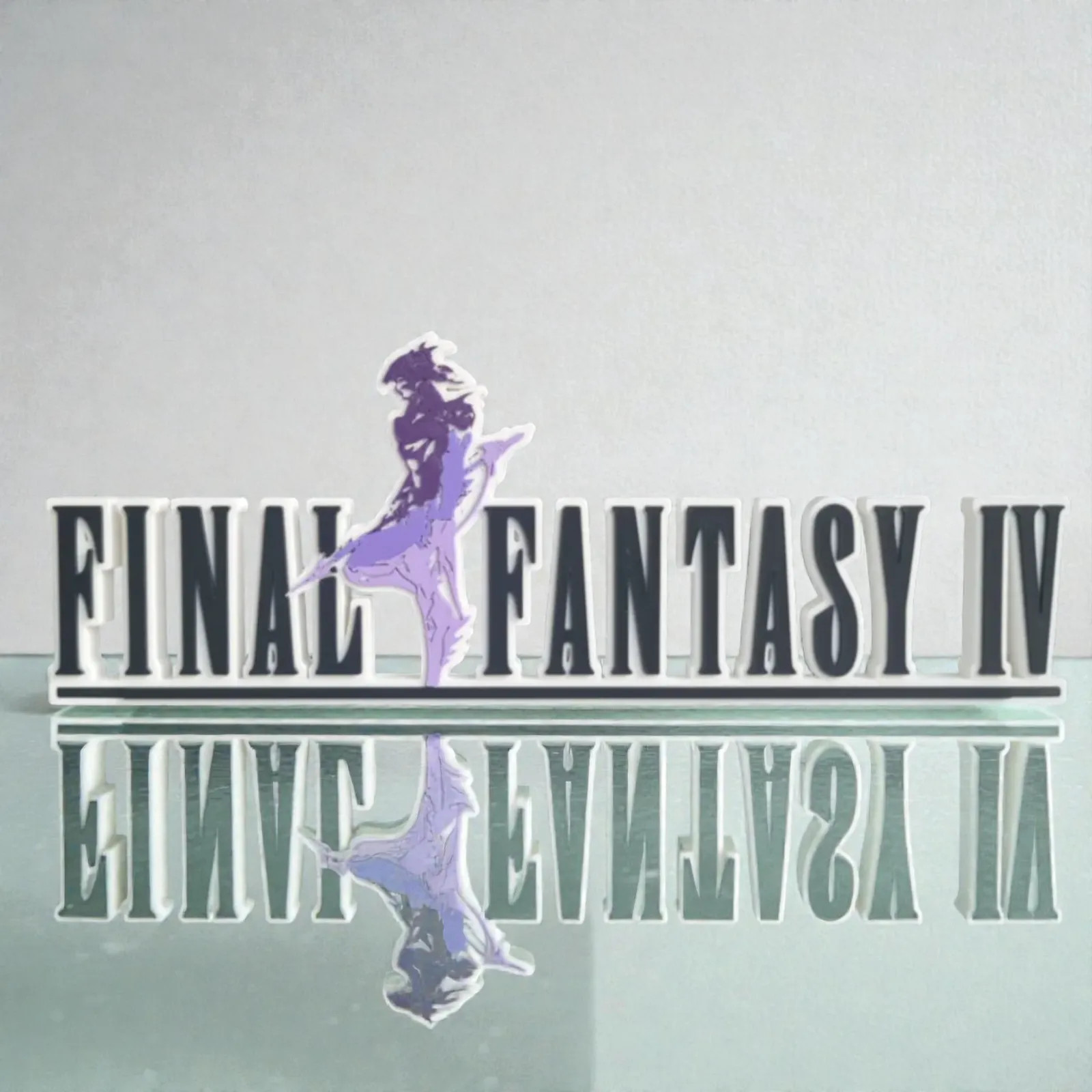 Final Fantasy IV Video Game Logo Display Sign Collectible Shelf Decor Merch