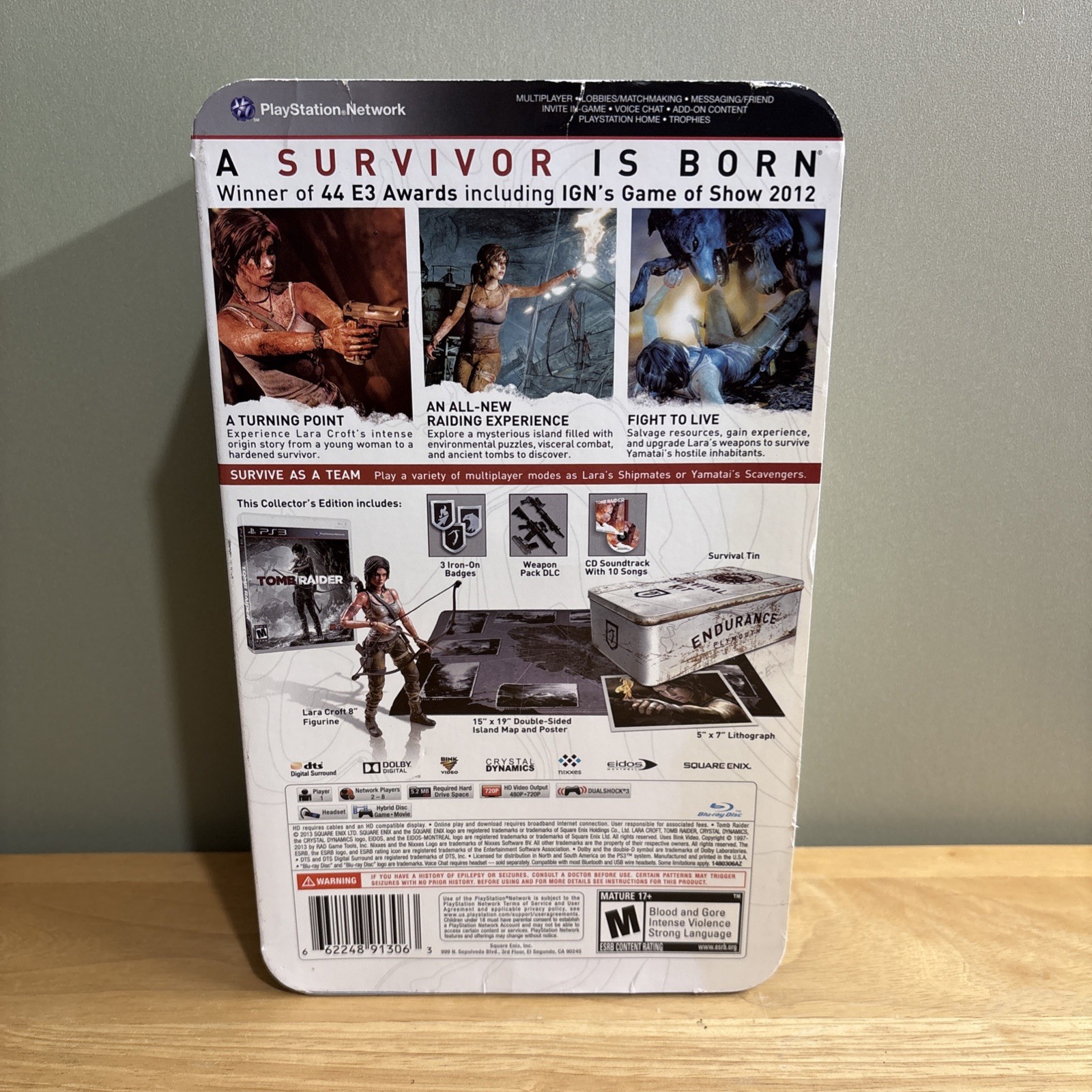 Playstation 3: Tomb Raider Tin Box Collector’s Edition | Incomplete / Used