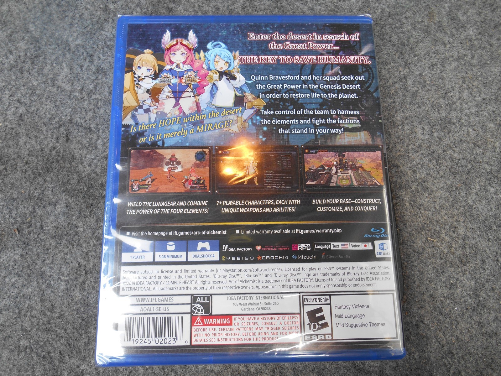Arc of Alchemist PlayStation 4 PS4 US Version – NEW SEALED