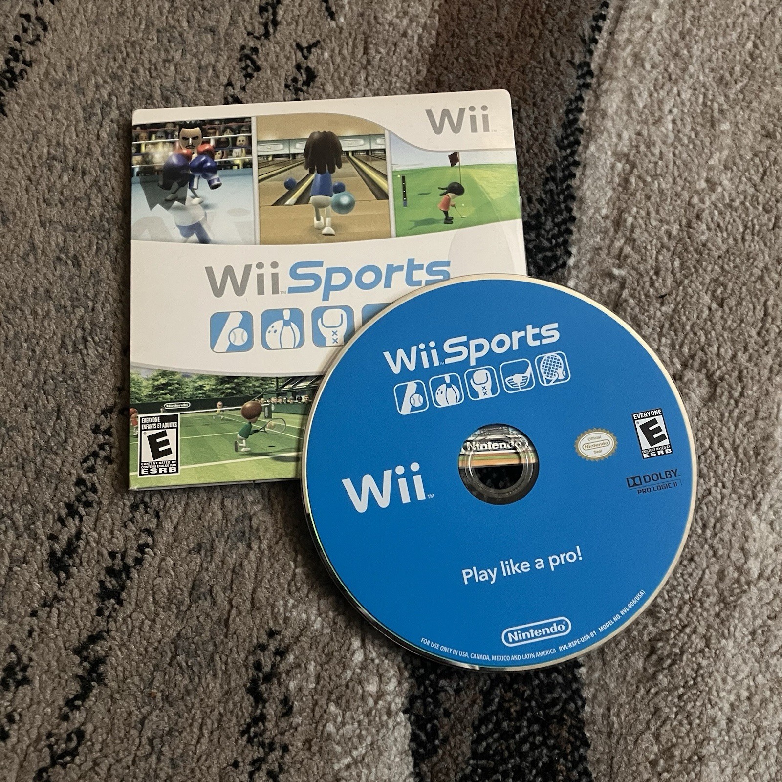 Nintendo Wii Sports Video Game 2006 Tested Working Original Case and Manual