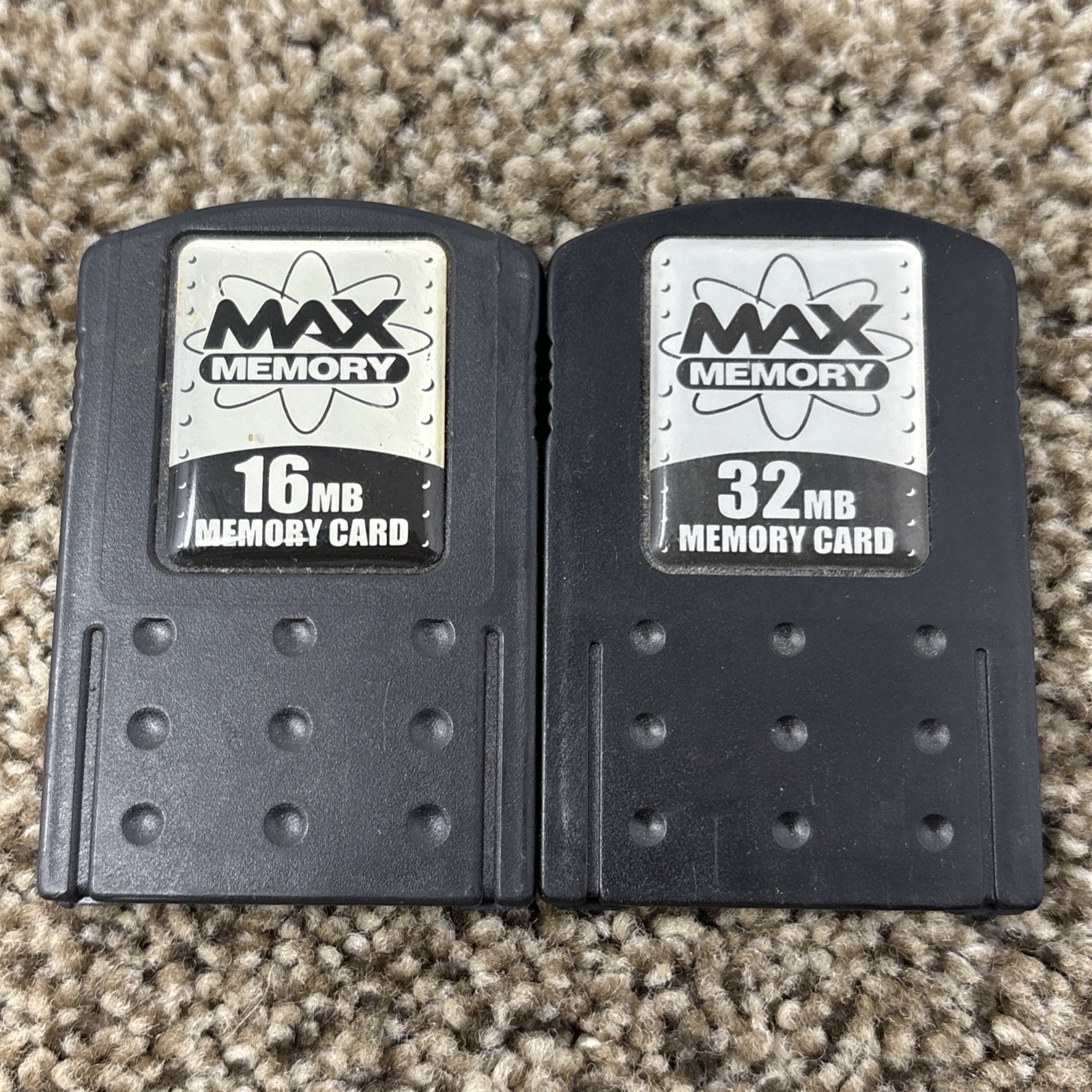 Max Memory PS2 PlayStation 2 Black 16 MB And 32 MB Memory Card Lot Tested