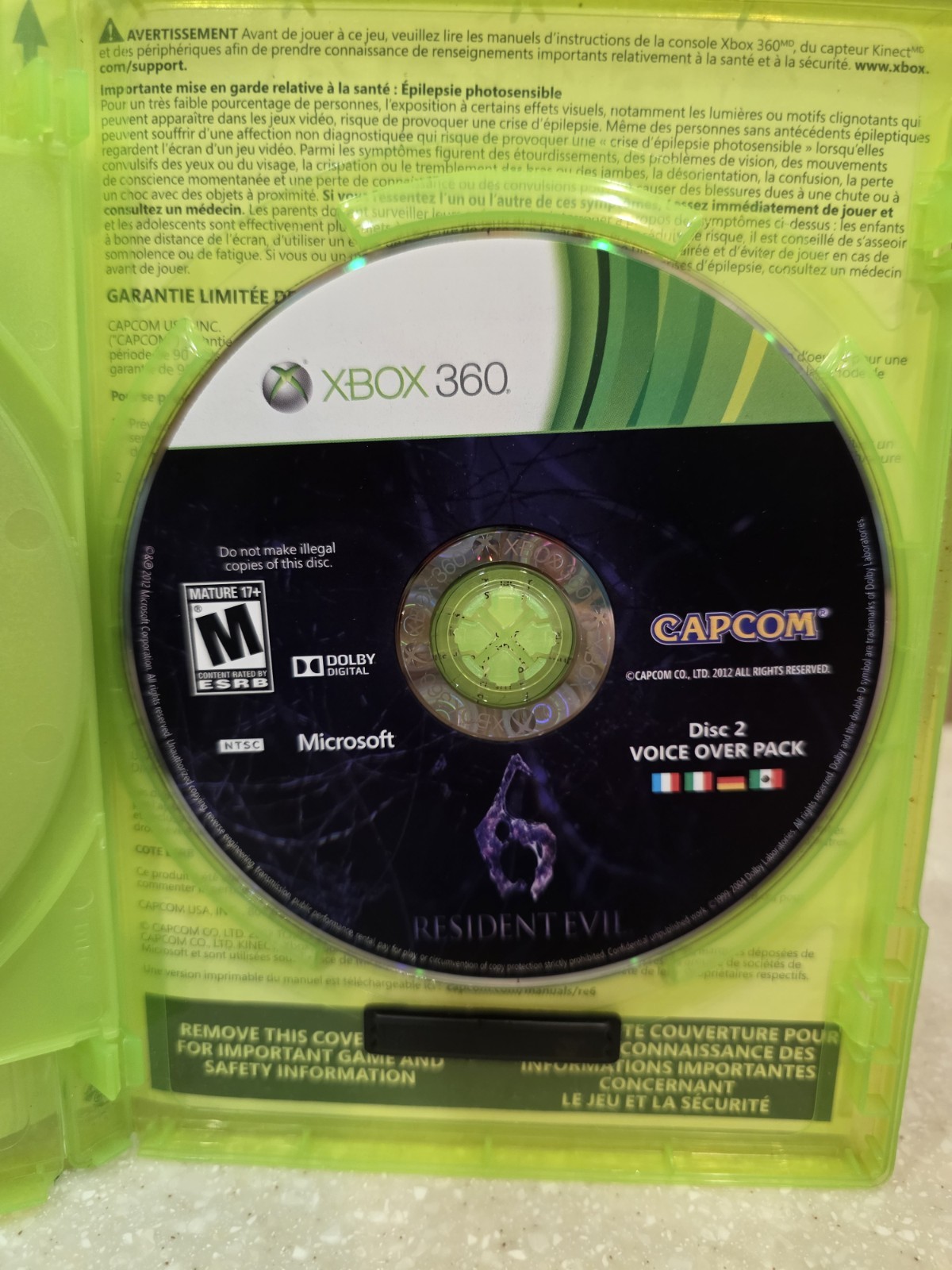 Resident Evil 6 (Microsoft Xbox 360, 2012)
