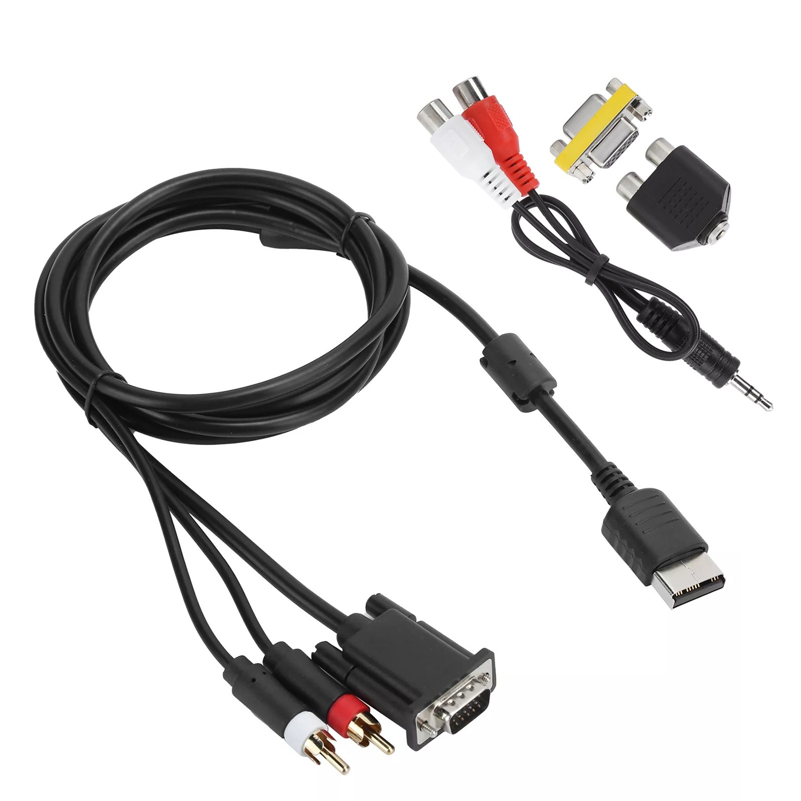 1set For Dream-cast DC VGA Cable W/Adapter Support CRT/LCD Monitor LCD TV