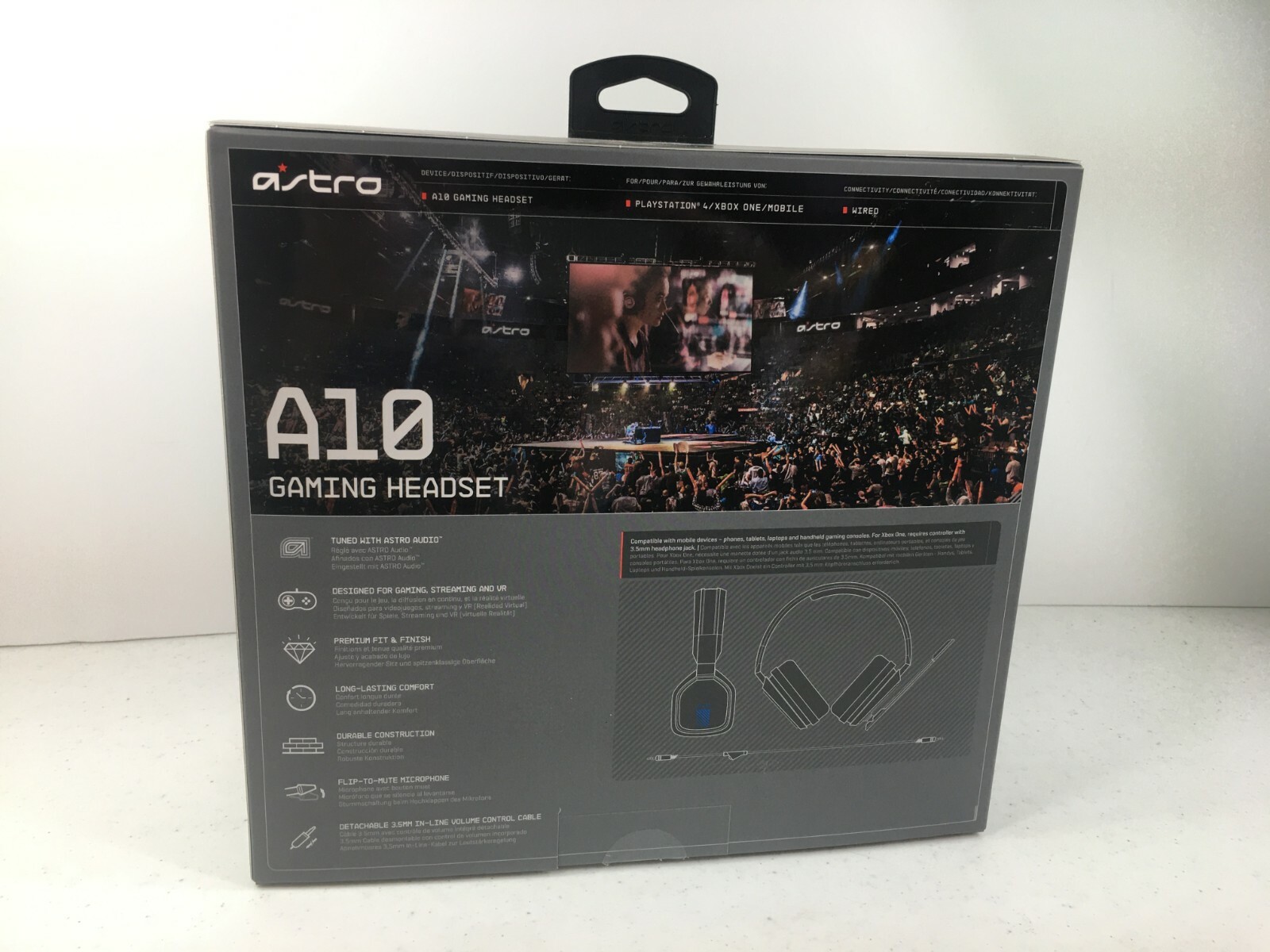 Replacement EMPTY BOX ONLY Astro A10 Sony Playstation PS4 Headset Authentic OEM