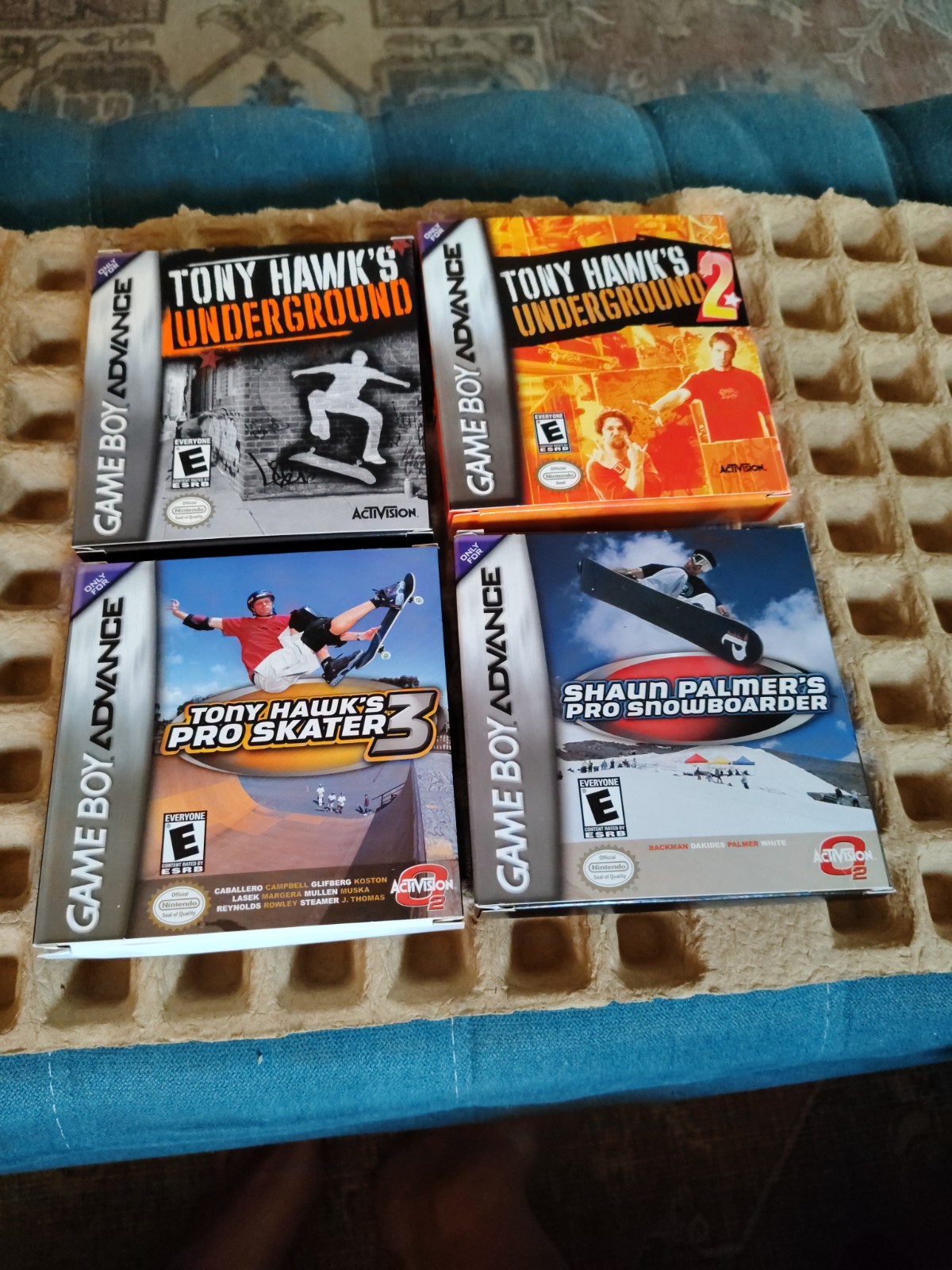 GBA Lot Of Complete Box W/Manuals And Inserts; Tony Hawk & Shaun Palmer