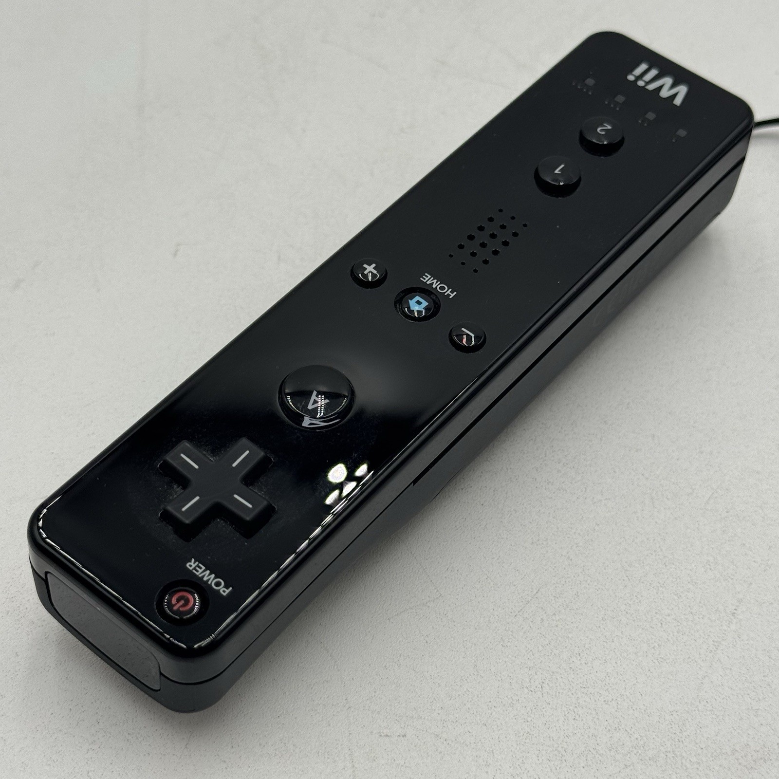 Nintendo Wii Motion Plus Remote W/ Sleeve Controller Black RVL-036 OEM •Tested