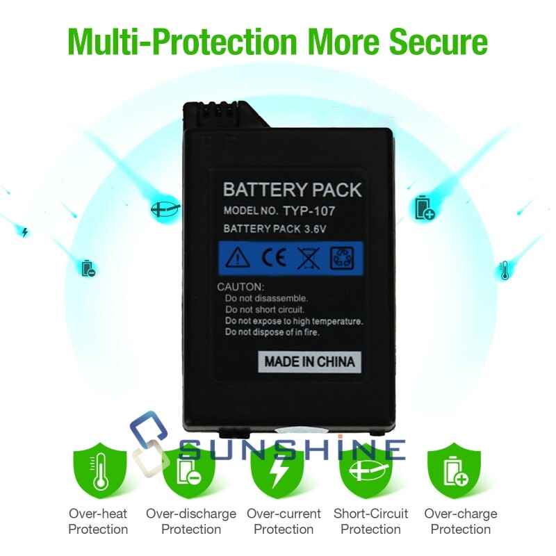 Rechargeable Battery Replacement / Charger For PSP 2000 2001 slim 3000 3001 lite