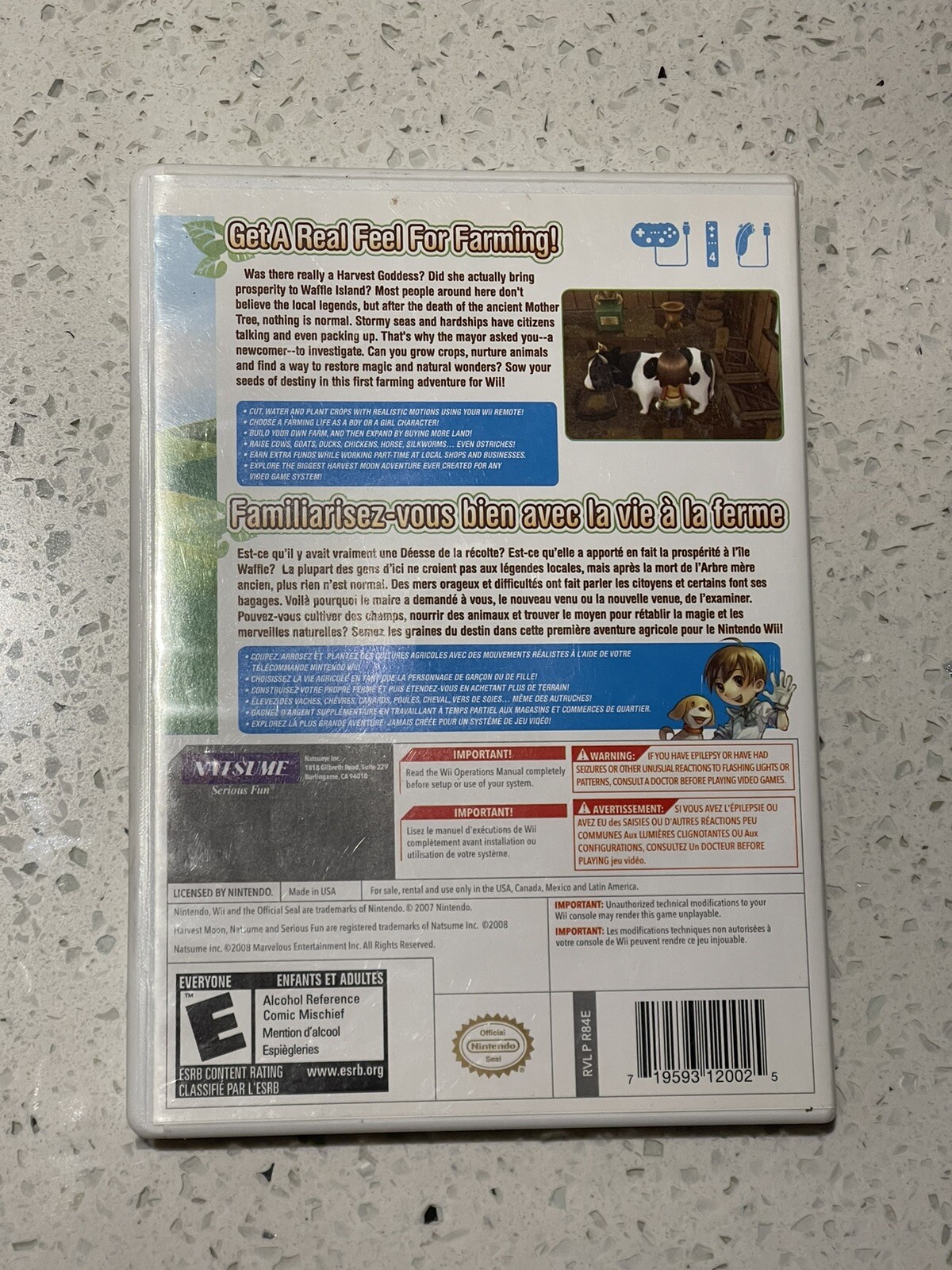 Harvest Moon: Tree of Tranquility (Nintendo Wii, 2008) Complete In Box Fast Ship