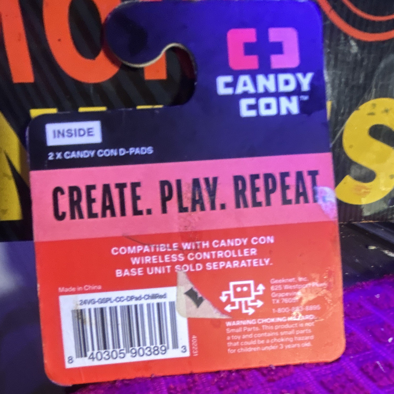 Candy Con Chili Red D-Pad Attachment 2-Pack for Wireless Controller