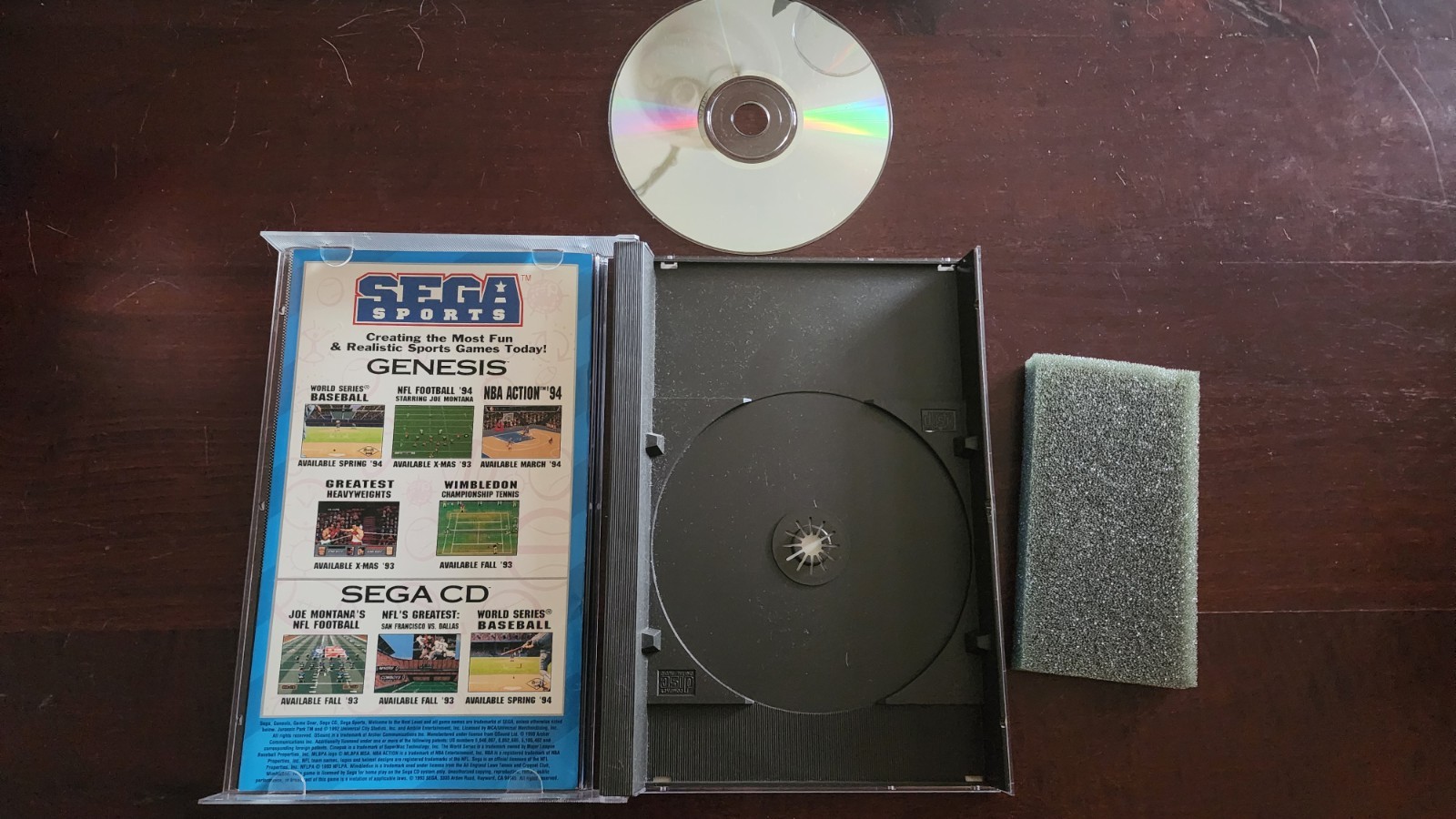 “Jurassic Park” for Sega CD – Disc & Case, COMPLETE IN BOX! EXCELLENT CONDITION!