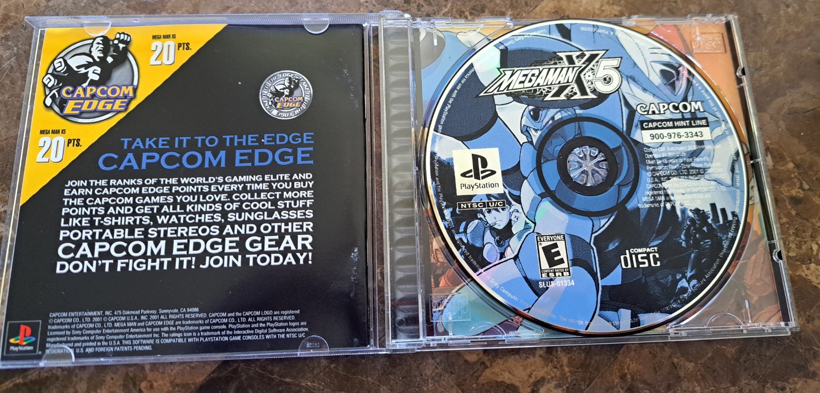 Mega Man X5 Sony PlayStation 1 Complete CIB Good Condition PS1 CAPCOM Free Ship