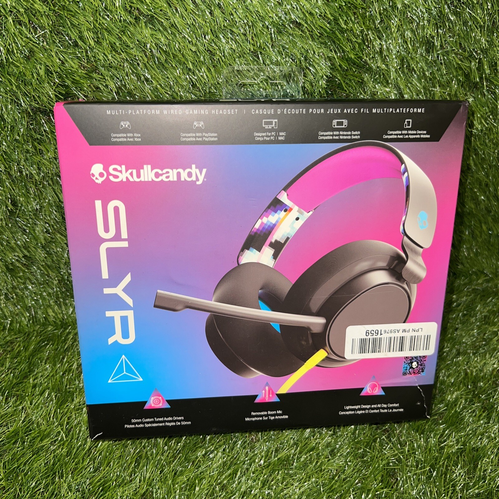 Skullcandy SLYR Lightweight Multi Platform Gaming Headset With Boom Mic New