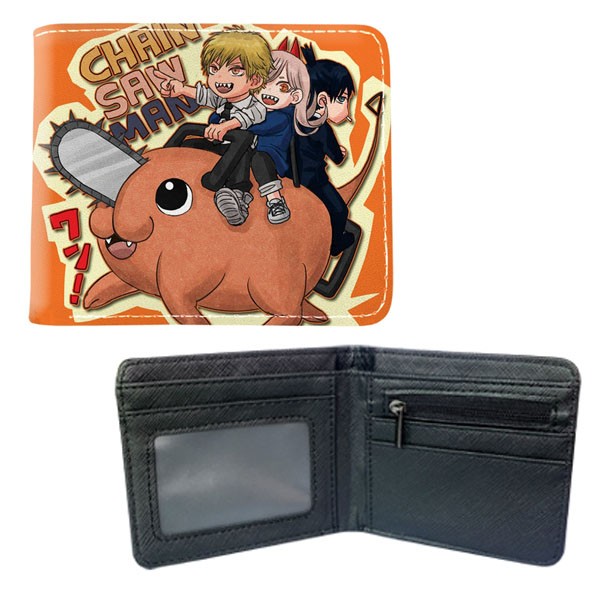 Chainsaw Man Bi-Fold Wallet – CHIBI POCHITA New (Chainsaw Devil Anime Billfold)