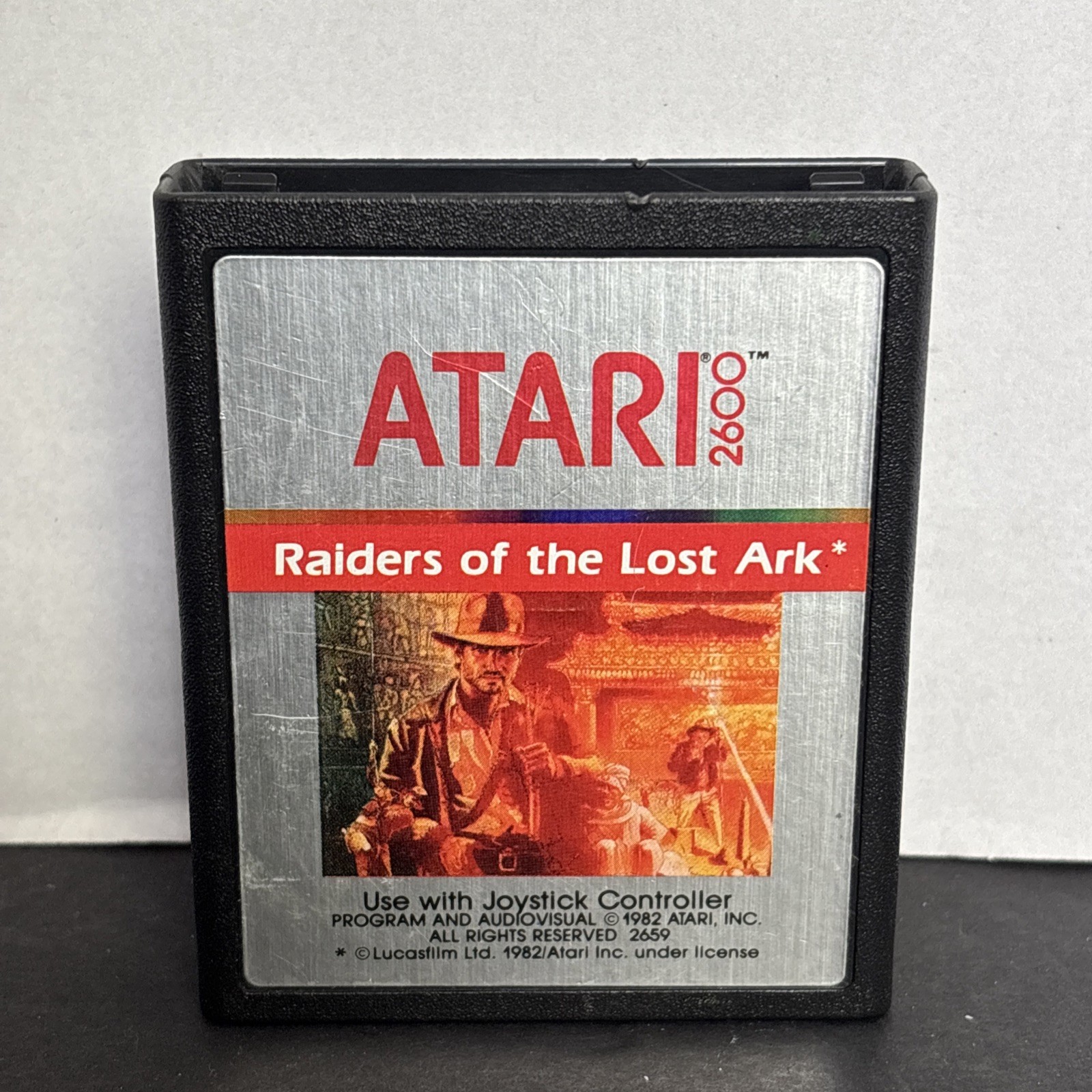 Raiders of the Lost Ark Atari 2600 Authentic Game Cleaned Tested Working