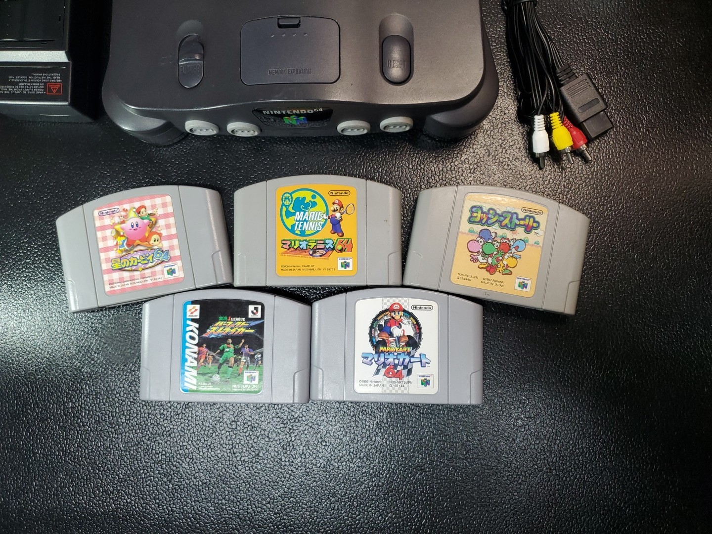 Clean Japanese Region N64 Nintendo 64 Console With 2 Controllers And 5 Games #A2