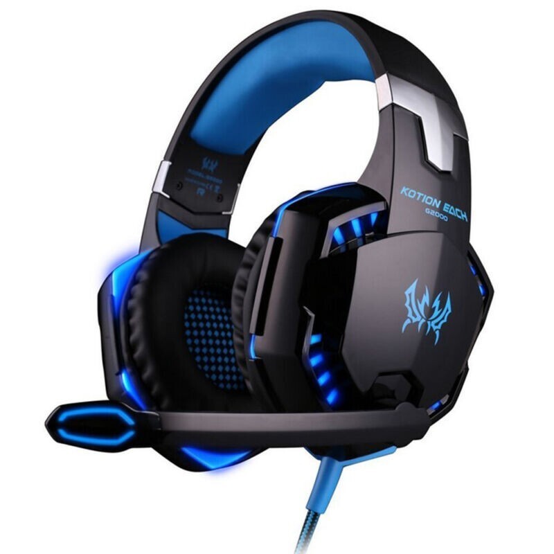 3.5mm Gaming Headset Mic LED Headphones Stereo Bass Surround For PC PS4 Xbox ONE