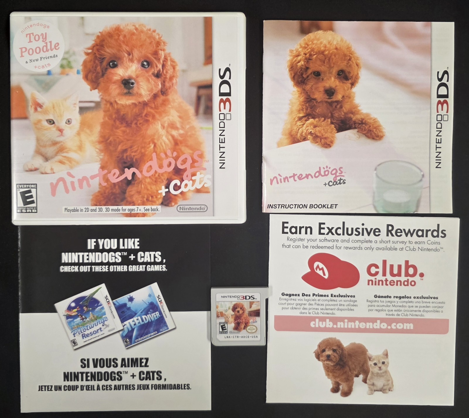 Nintendogs 5 Game Bundle (Nintendo DS, 3DS) Lot of 5 – Tested