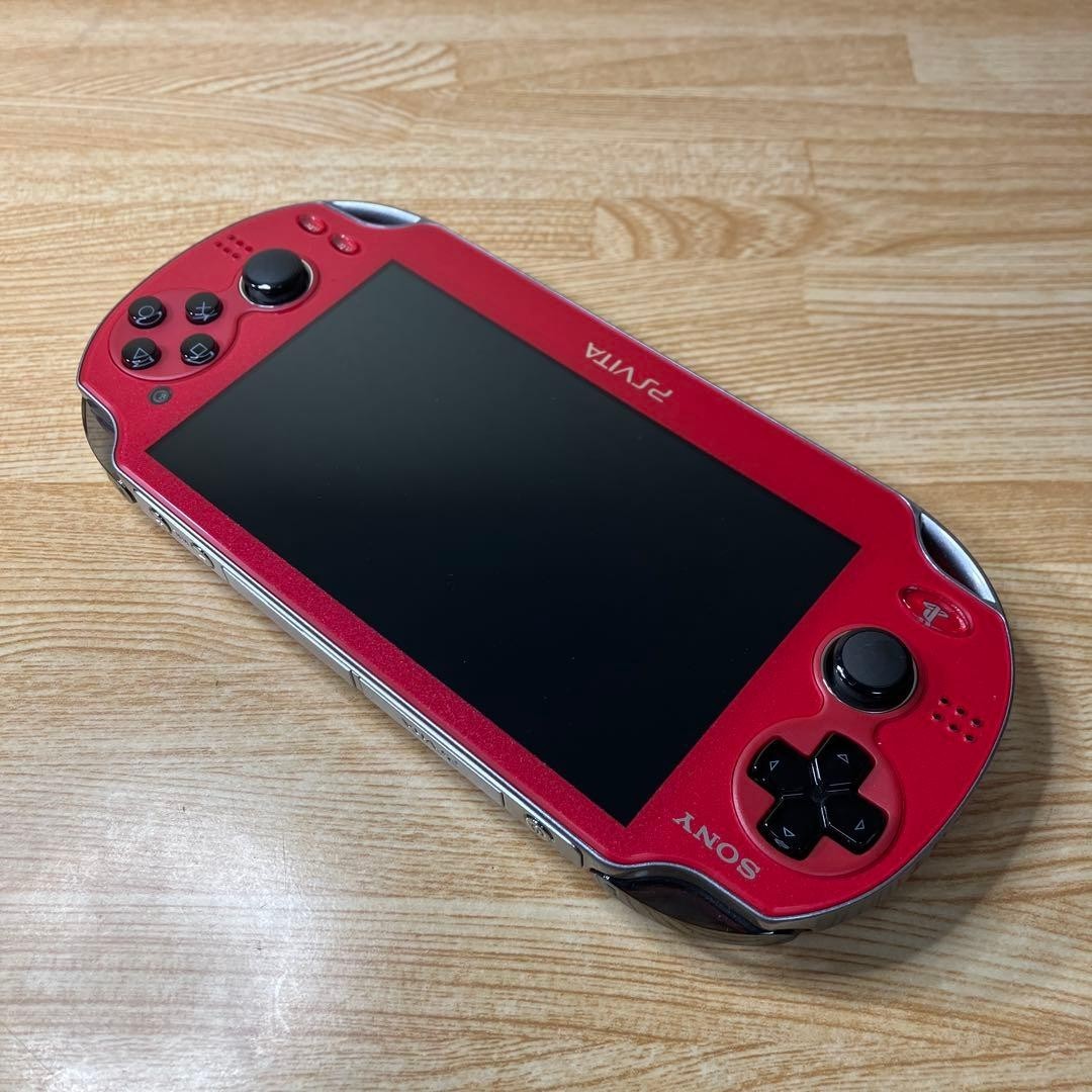 Near Mint SONY PlayStation Vita Wi-Fi Model Cosmic Red Limited Edition PCH-1000