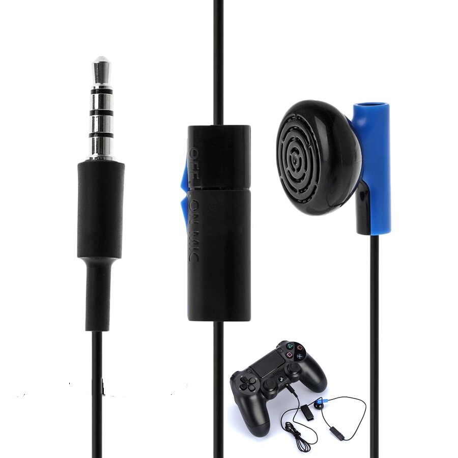 Sony Playstation 4 PS4 Mono Chat Earbud, Headphone with Mic