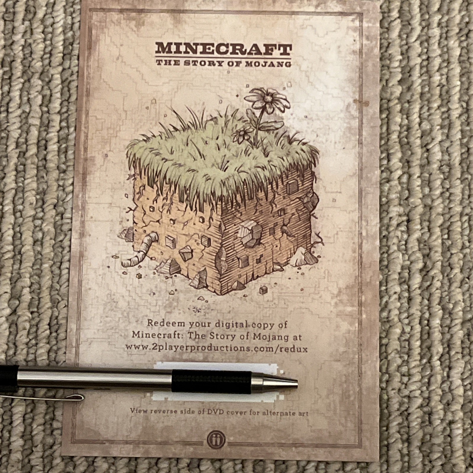 MINECRAFT – THE STORY OF MOJANG 2-DVD SET with BONUS FEATURES Kickstarter Game
