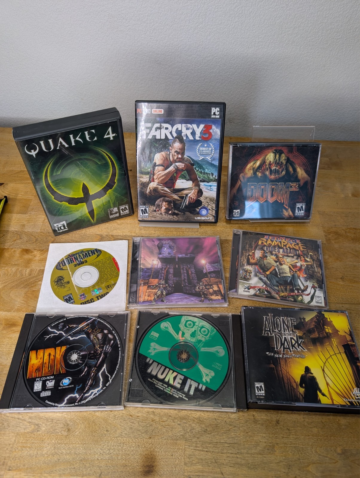 Vintage FPS PC Games Lot Quake, Doom, Unreal, MDK, Far Cry 3