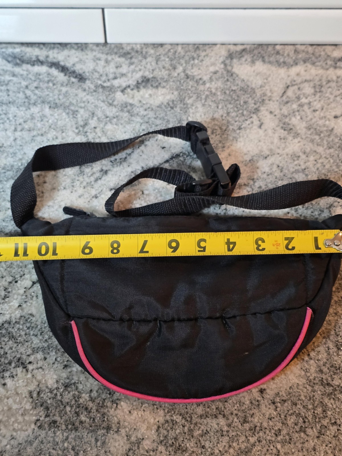 Vintage Nintendo Game Boy Fanny Pack Waist Bag Black Pink Logo Adjustable Nylon