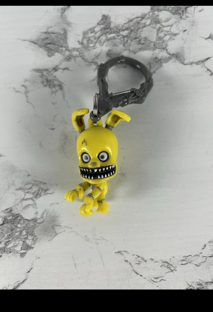 FNAF Five Nights at Freddy’s Backpack Clip Keychain Figure Collectible Lot Of 8