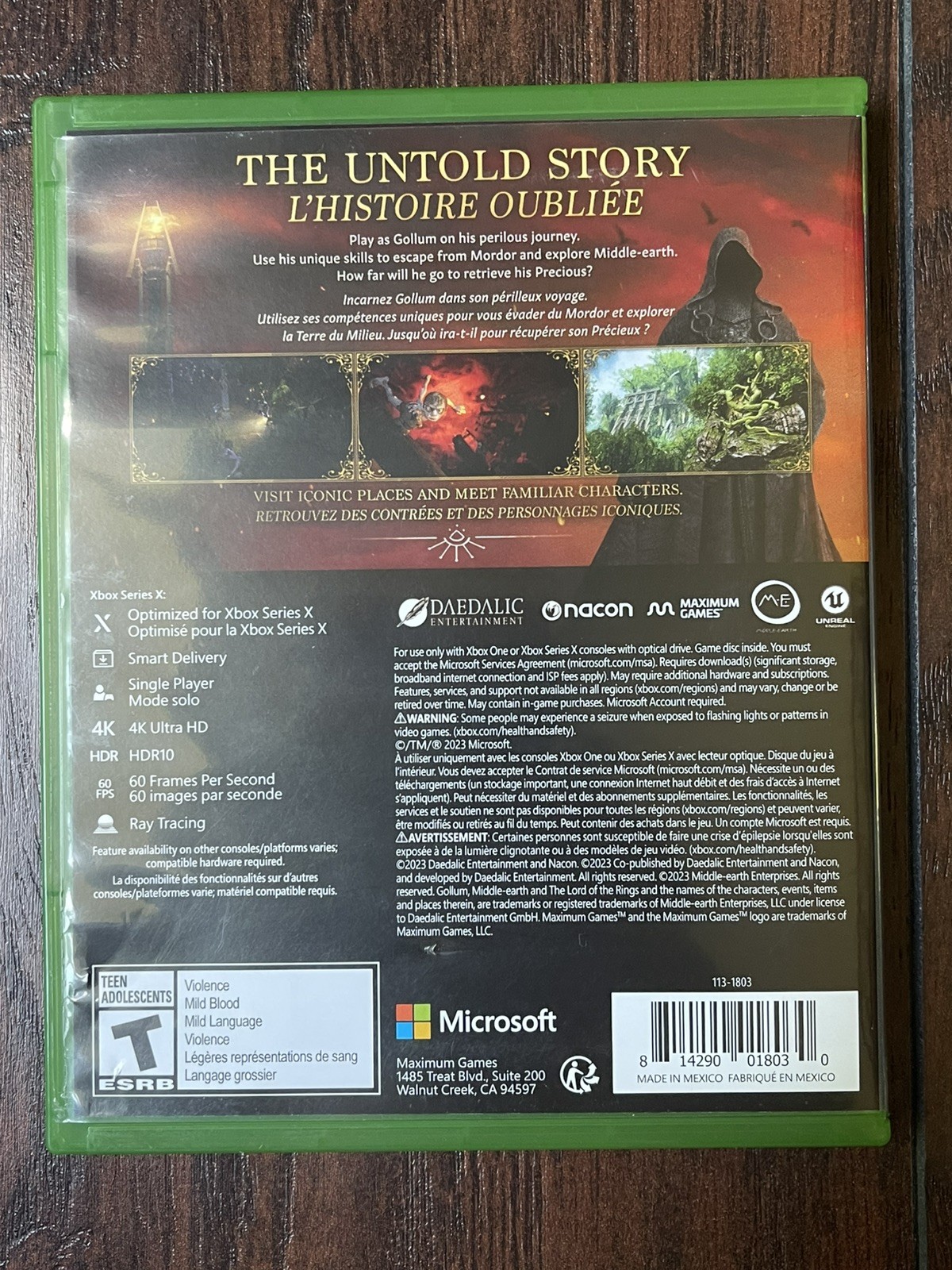 The Lord of the Rings: Gollum (Xbox Series X / Xbox One)