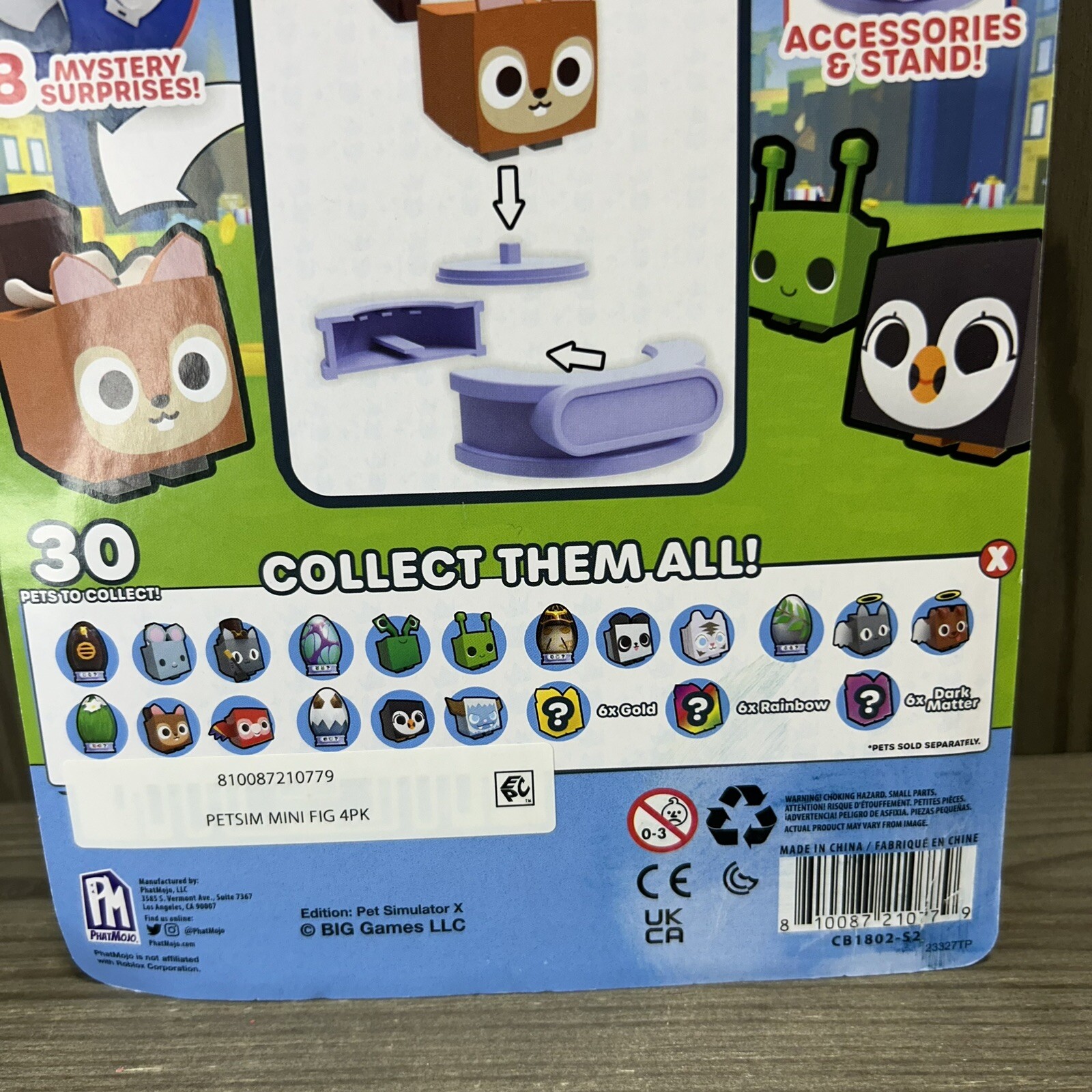 Phatmojo Simulator X Mystery Pet Minifigure Collectibles – 4 Pack