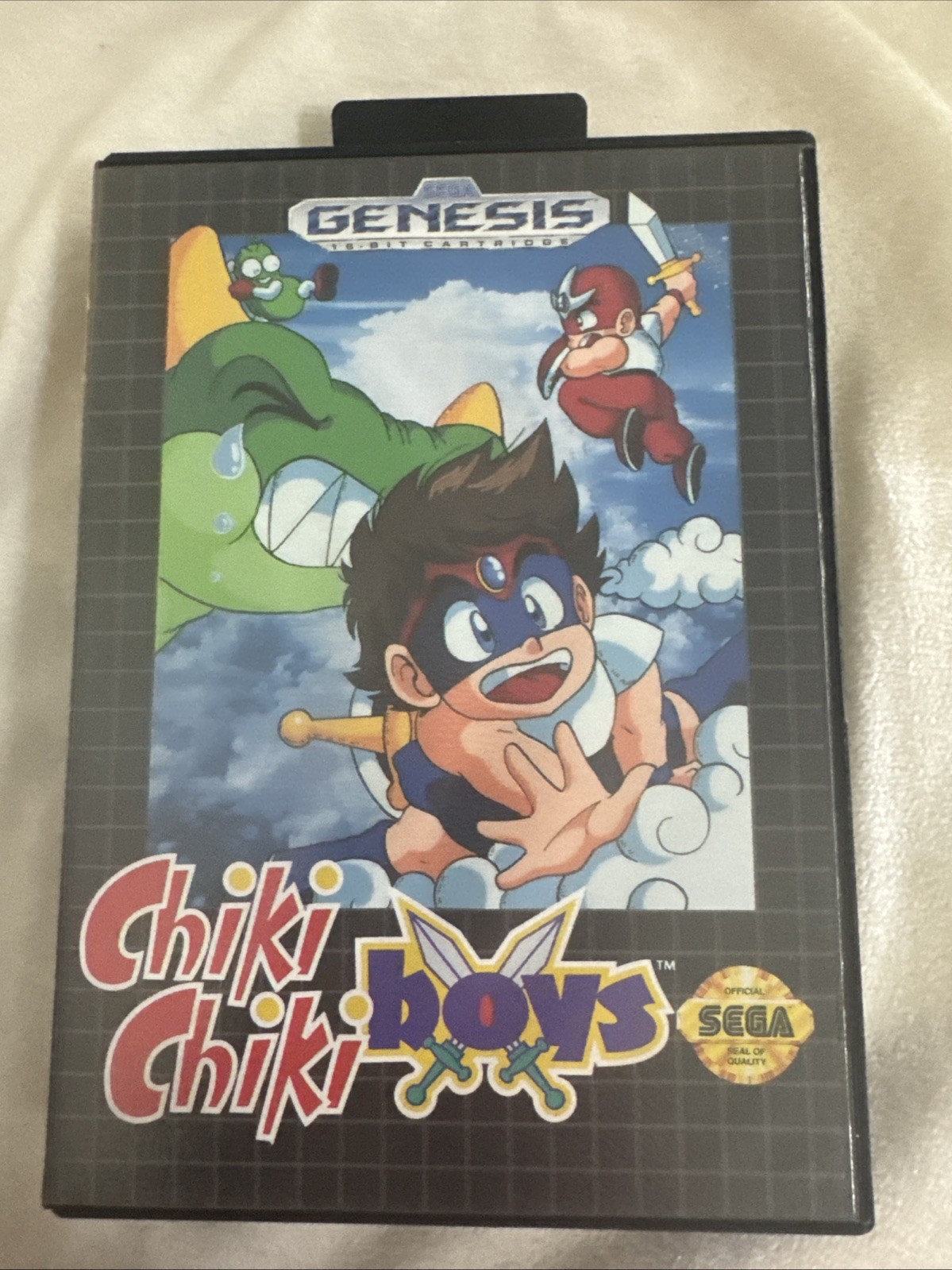 1993 Vintage Chiki Chiki Boys Saga Genesis Authentic Video Game & Case No Manual