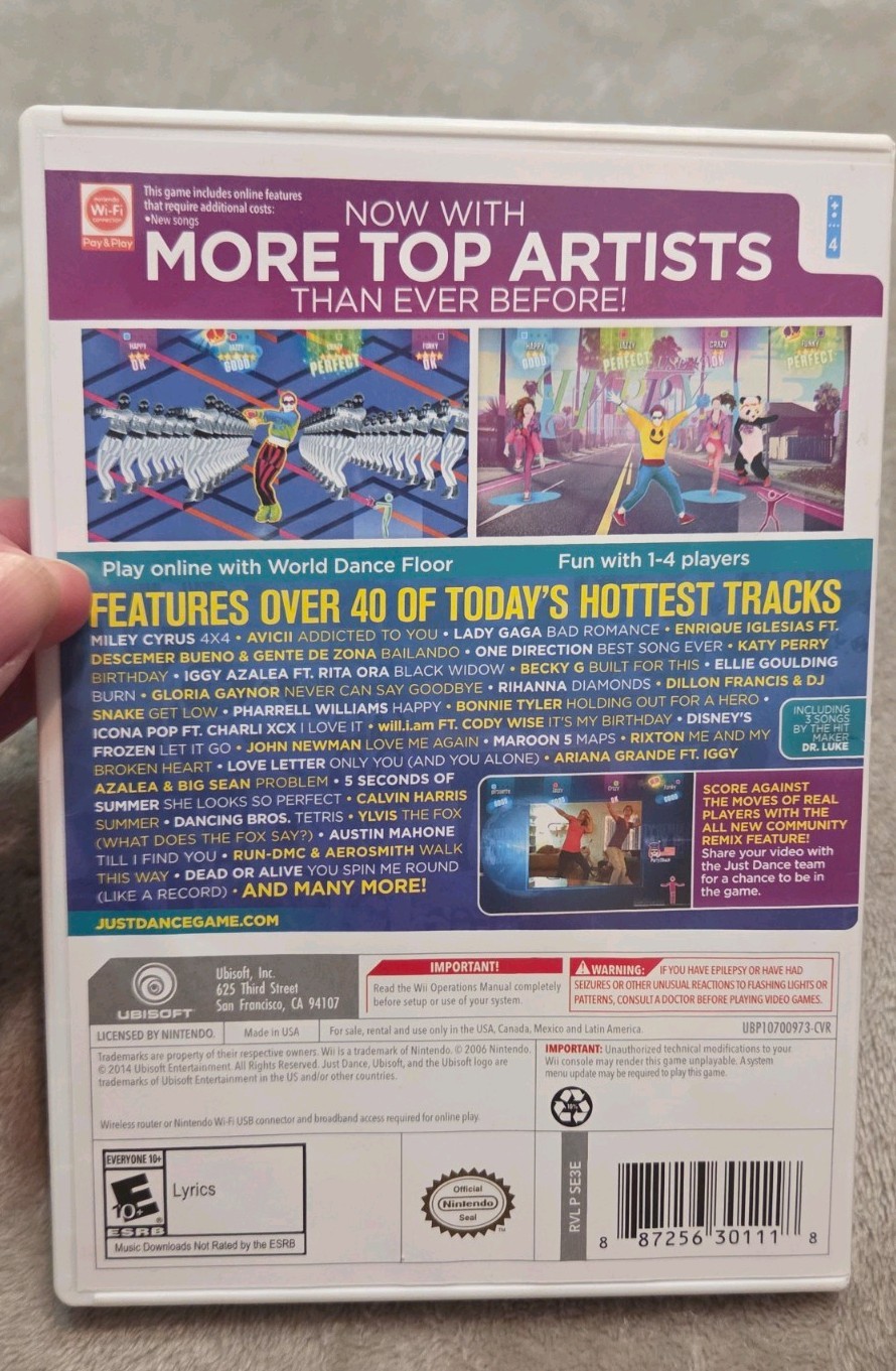 Just Dance 2015 – Nintendo Wii Game Complete W/ Manual CIB