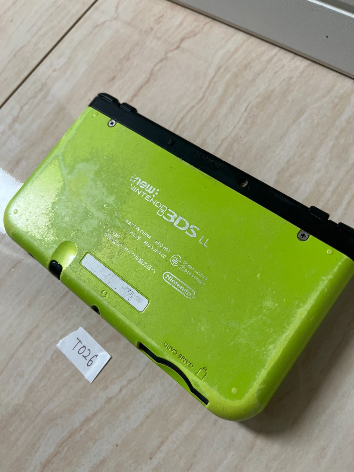 IPS Nintendo New 3DS XL LL Lime Black Console Tested IPS Bottom Japan T026
