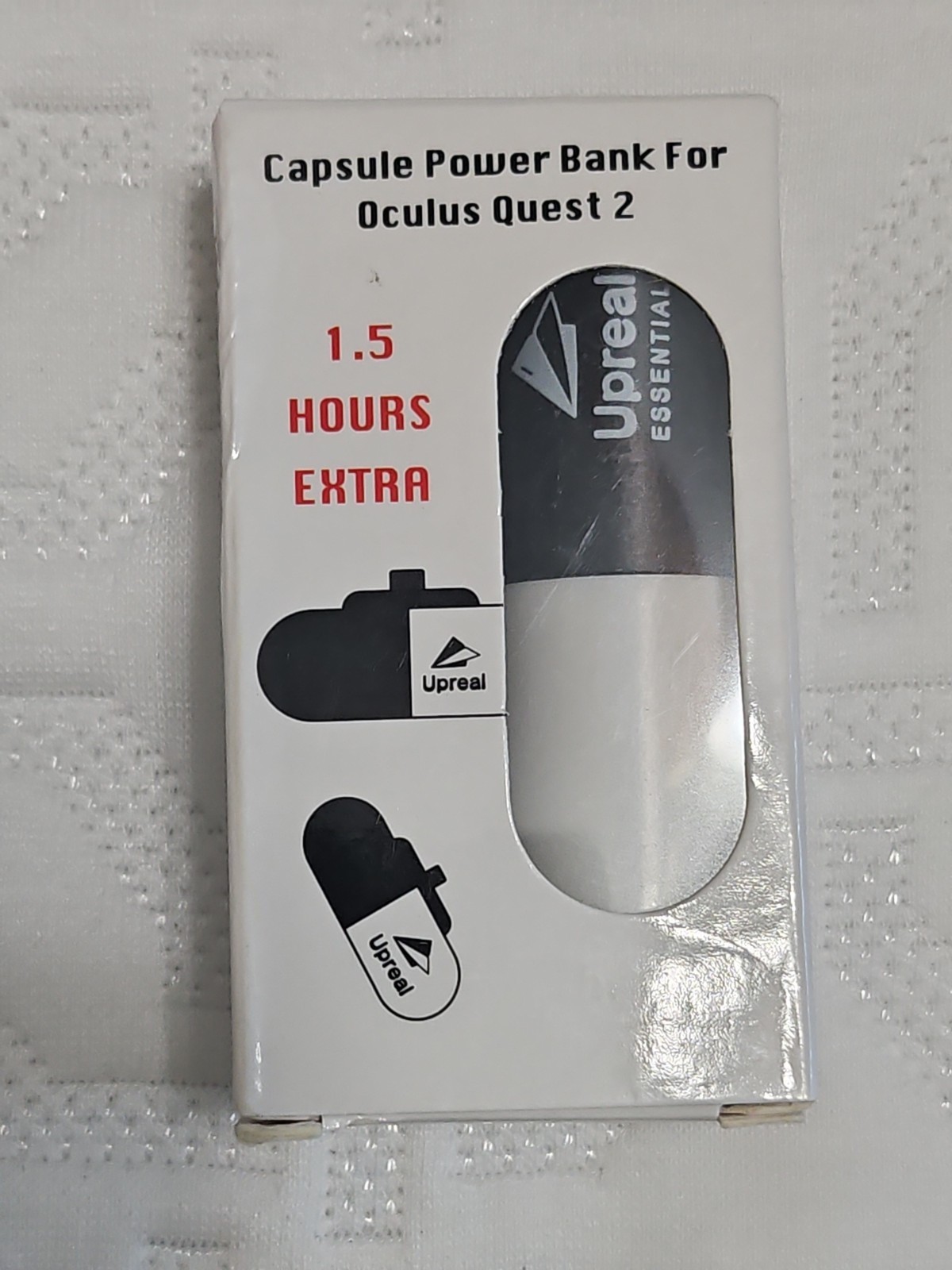 Battery Pack for Oculus Quest 1 &2, 3300Mah Rechargeable Power Bank for Oculus