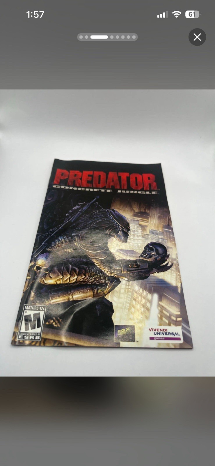 Predator: Concrete Jungle PS2 2005 M Rated NTSC-U/C Manual Included