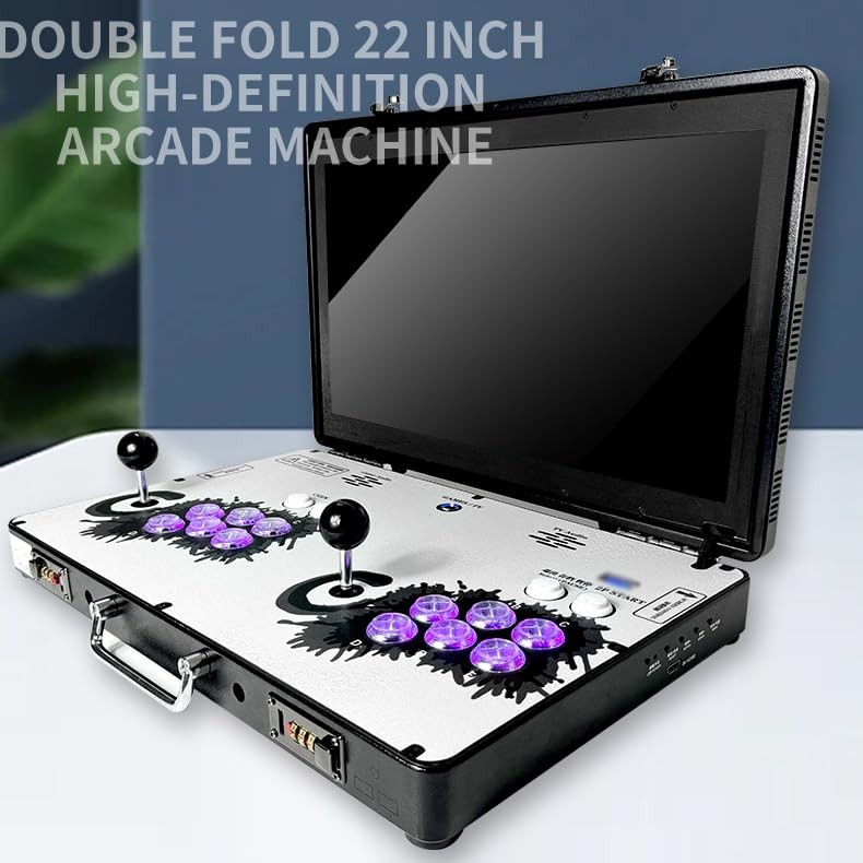 Portable 20000 in 1 Metal Box 3D Arcade Game Console 22 inch Screen Retro