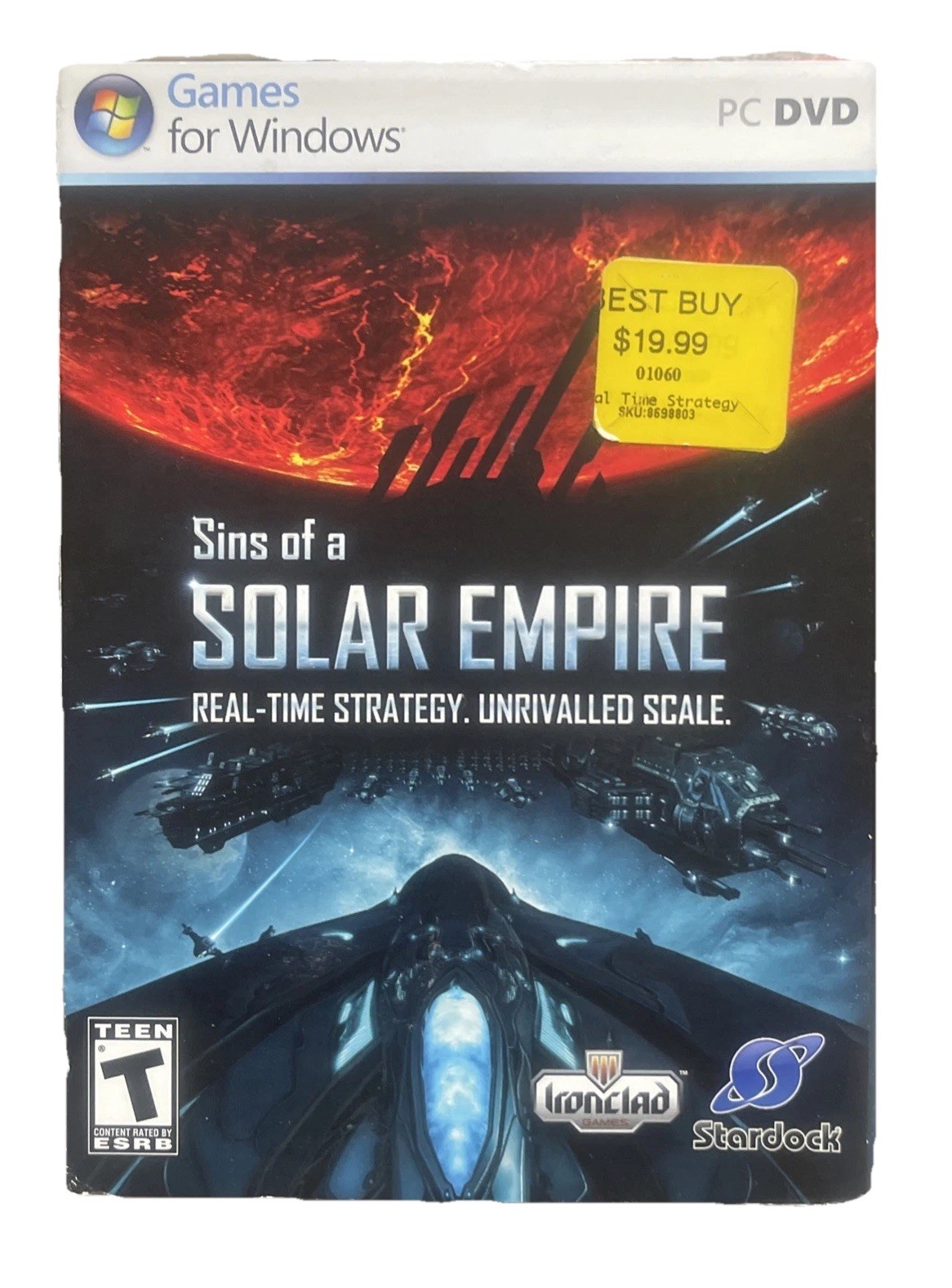 Sins of a Solar Empire-PC DVD Rom-Games for Windows-Ironclad/Stardock