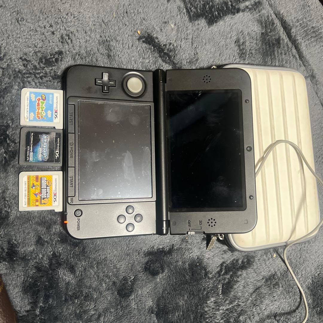 3DS/2DS/DS Nintendo 3Dsll Black Cassette Sd Card With Case Japan