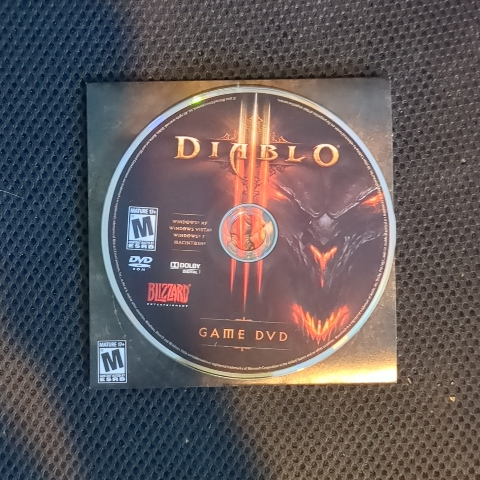 Blizzard Diablo III PC M Mature Action Role Playing manual included