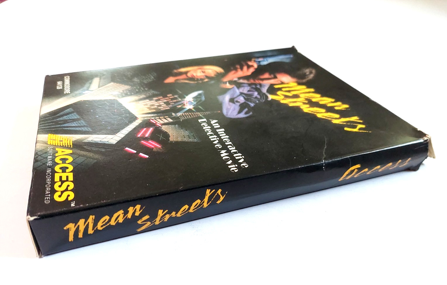 Mean Streets Commodore 64 1989 W/Manual Box Access Floppy Untested Tex Murphy