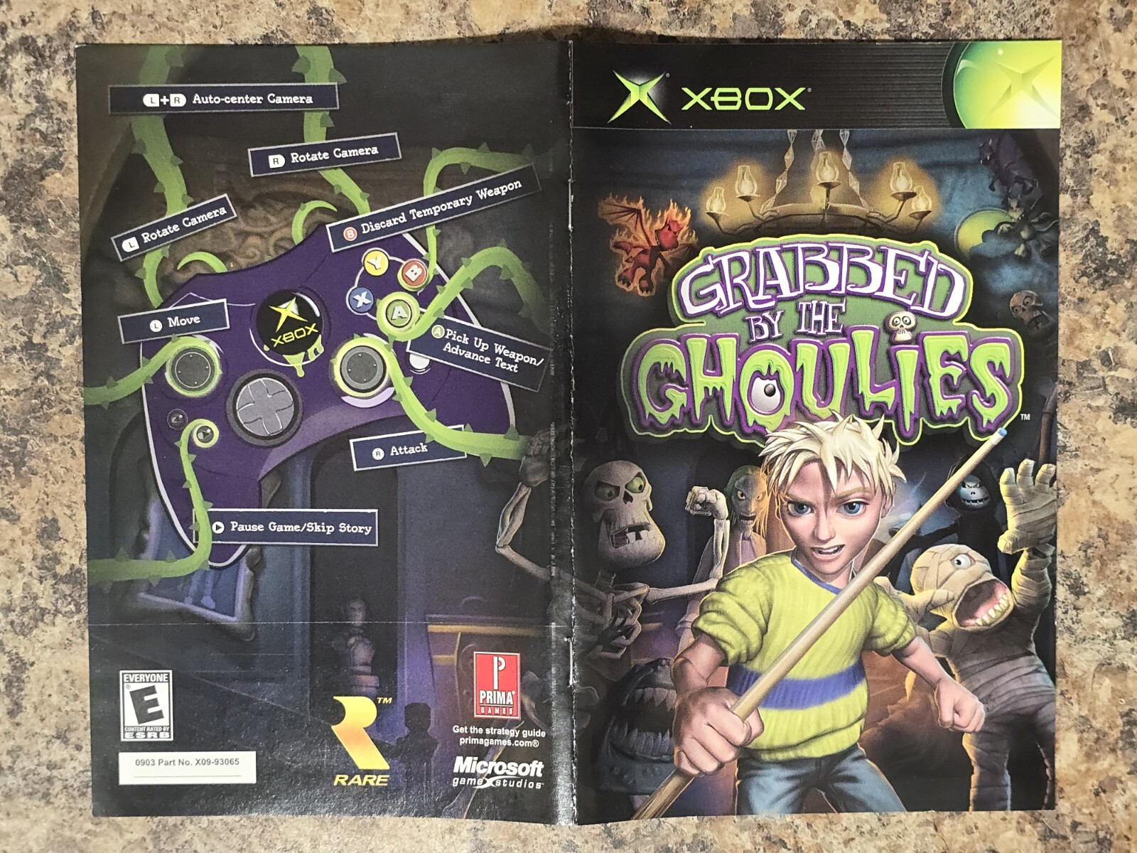 Grabbed by the Ghoulies (Microsoft Xbox, 2003) Authentic & Complete!