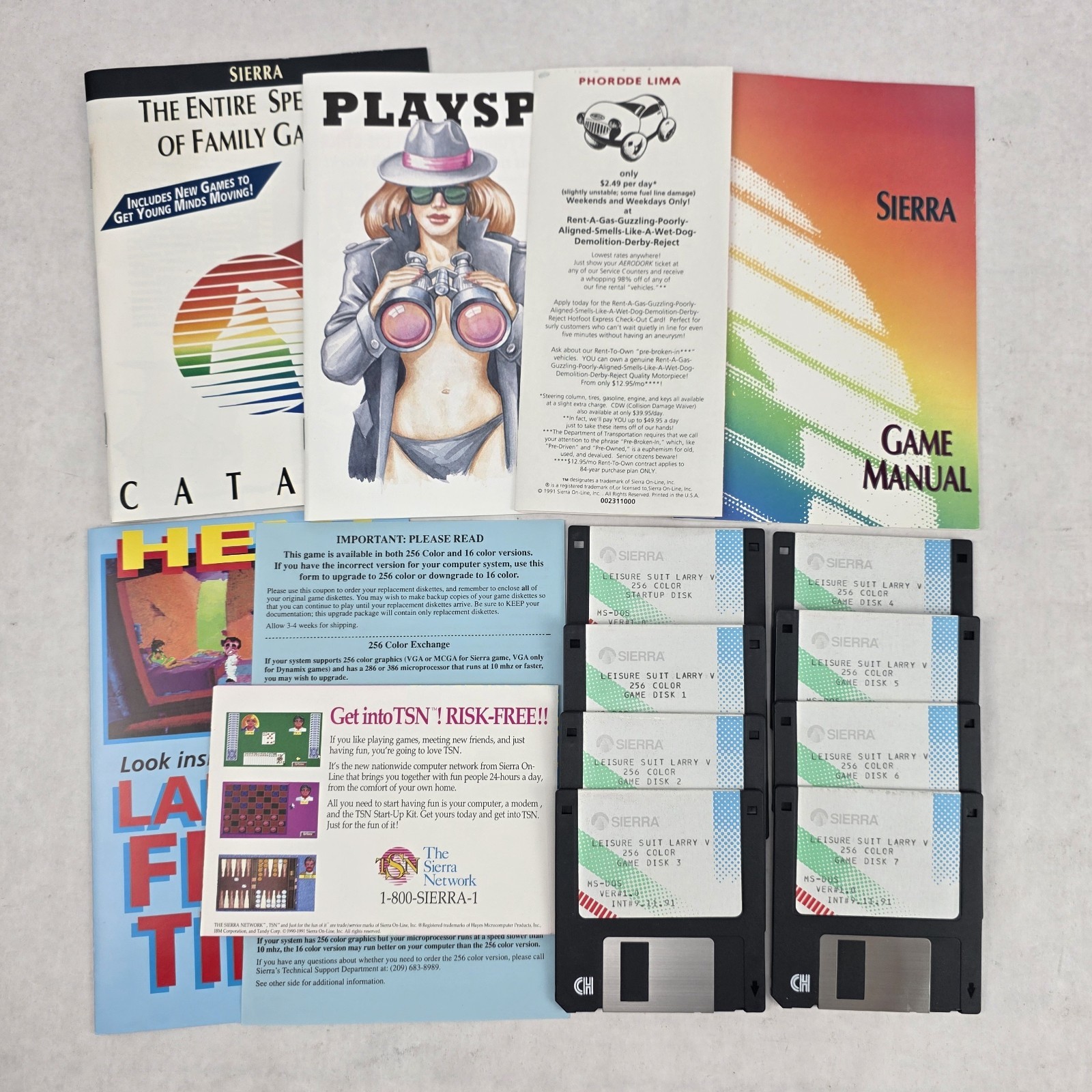 Leisure Suit Larry 5 Passionate Patty Undercover BIG BOX PC 3.5″ Floppy 1991
