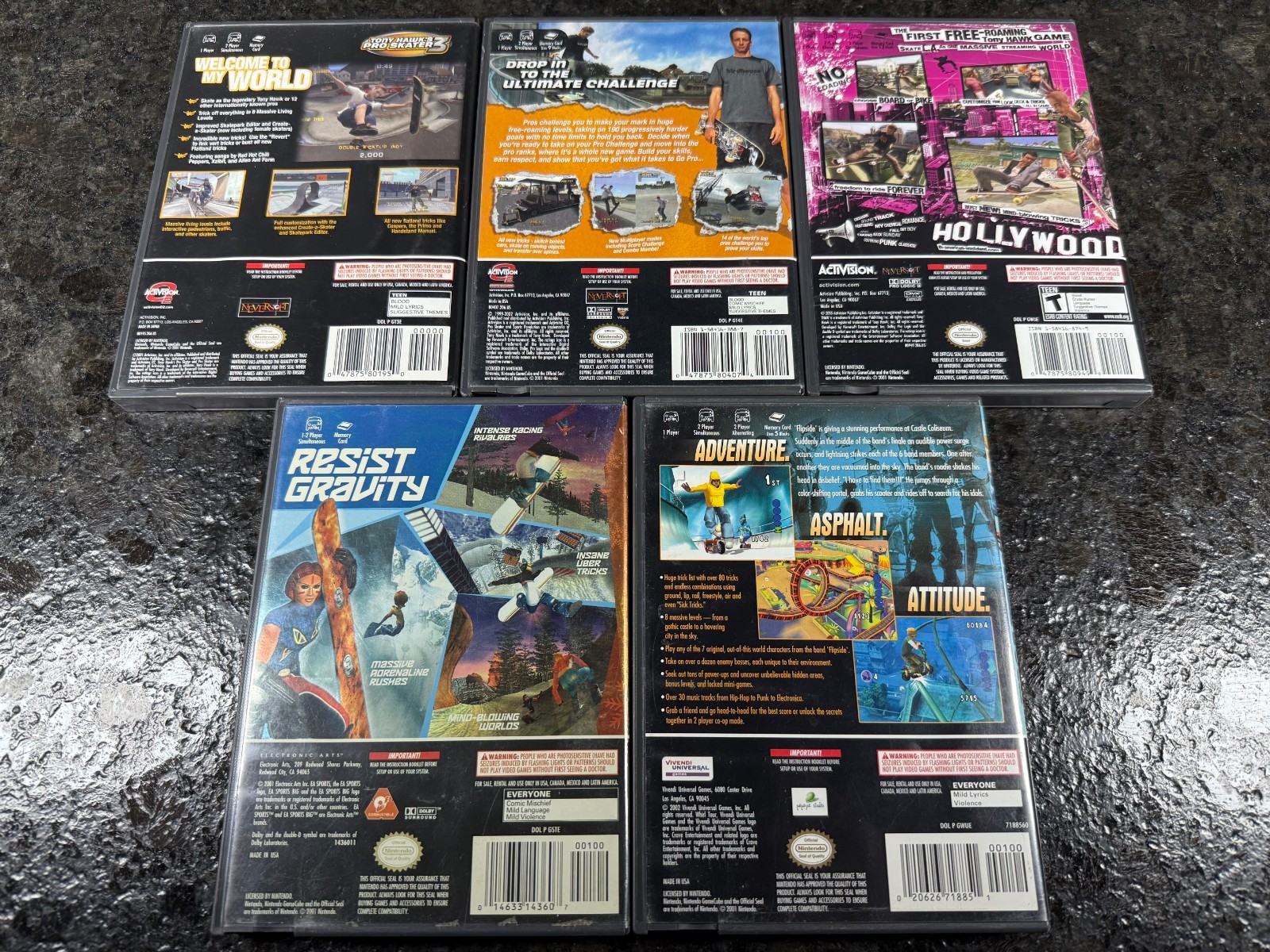 GameCube Tony Hawk SSX Tricky Extreme Sports Bundle UNTESTED