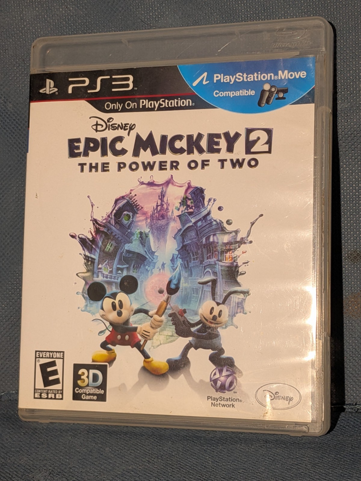 Epic Mickey 2: The Power of Two Sony PlayStation 3 Disk and Case