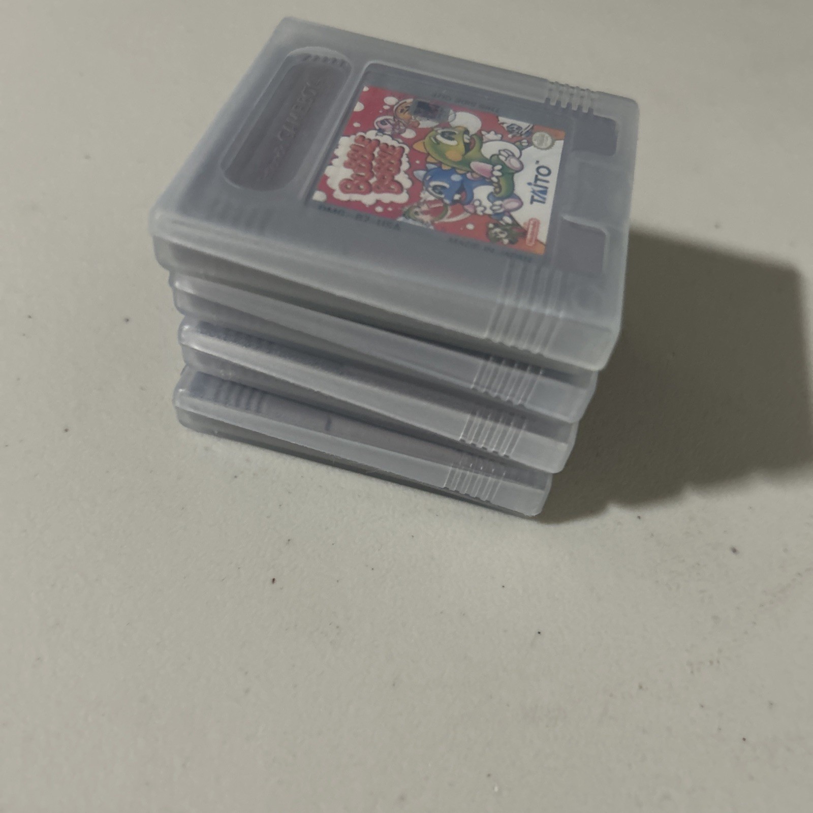 Lot 4 Bubble Bobble Bugs Bunny Baseball Tetris Attack Nintendo GameBoy