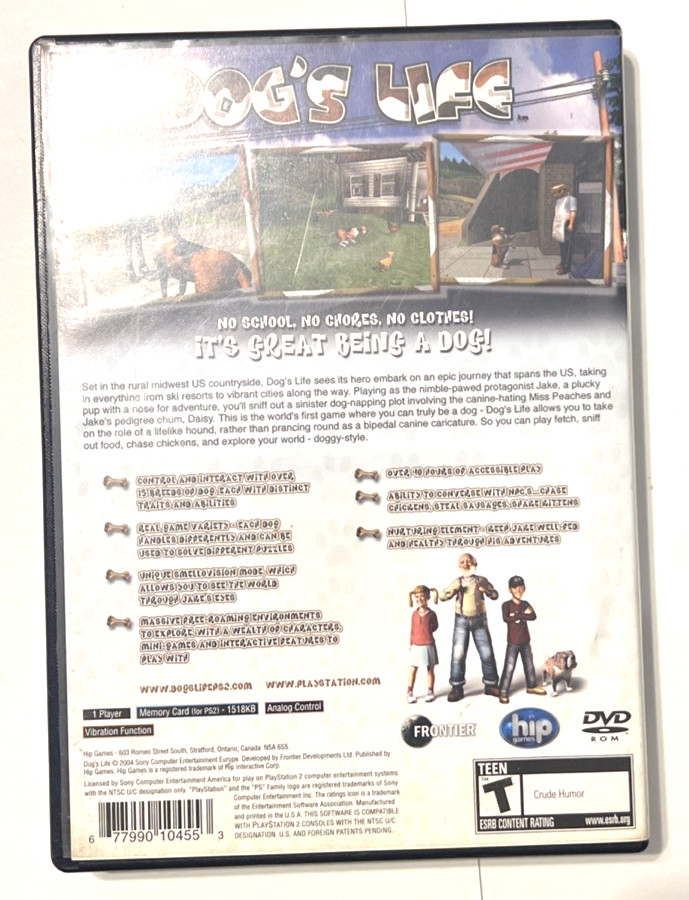 Dog’s Life Simulation Fantasy Adventure PS2 PlayStation 2