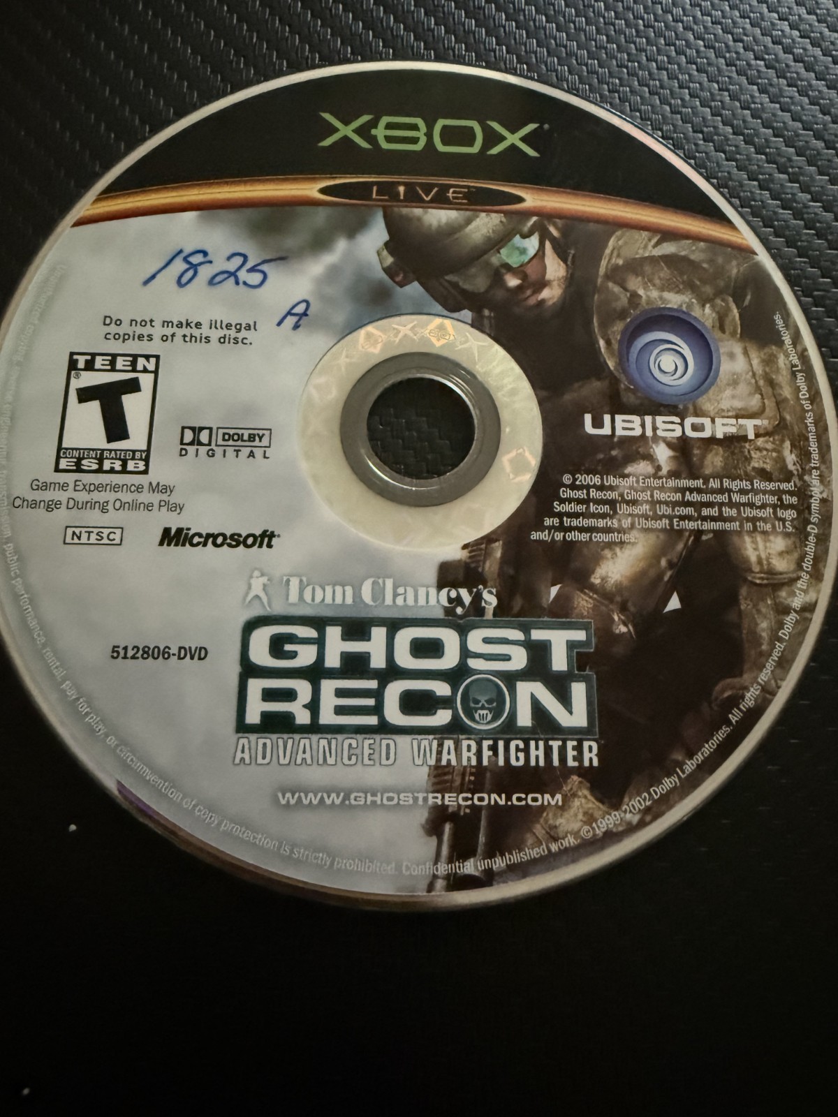 Tom Clancy’s Ghost Recon: Advanced Warfighter (Xbox) DISC ONLY NO TRACK (#2599)