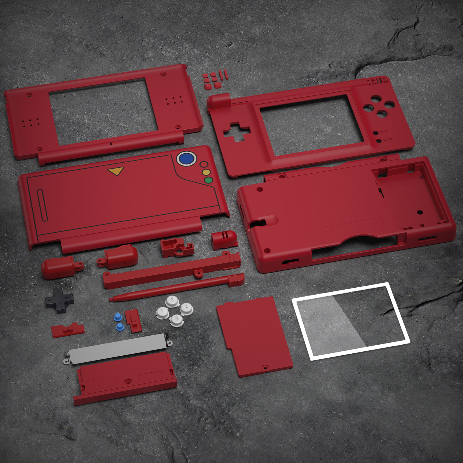 eXtremeRate NDSL DIY Full Housing Shell Case Cover For Nintendo DS Lite Console