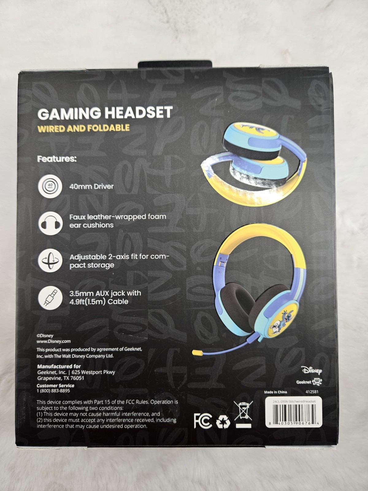 Disney Lilo and Stitch – Stitch Wired Headset GameStop Exclusive