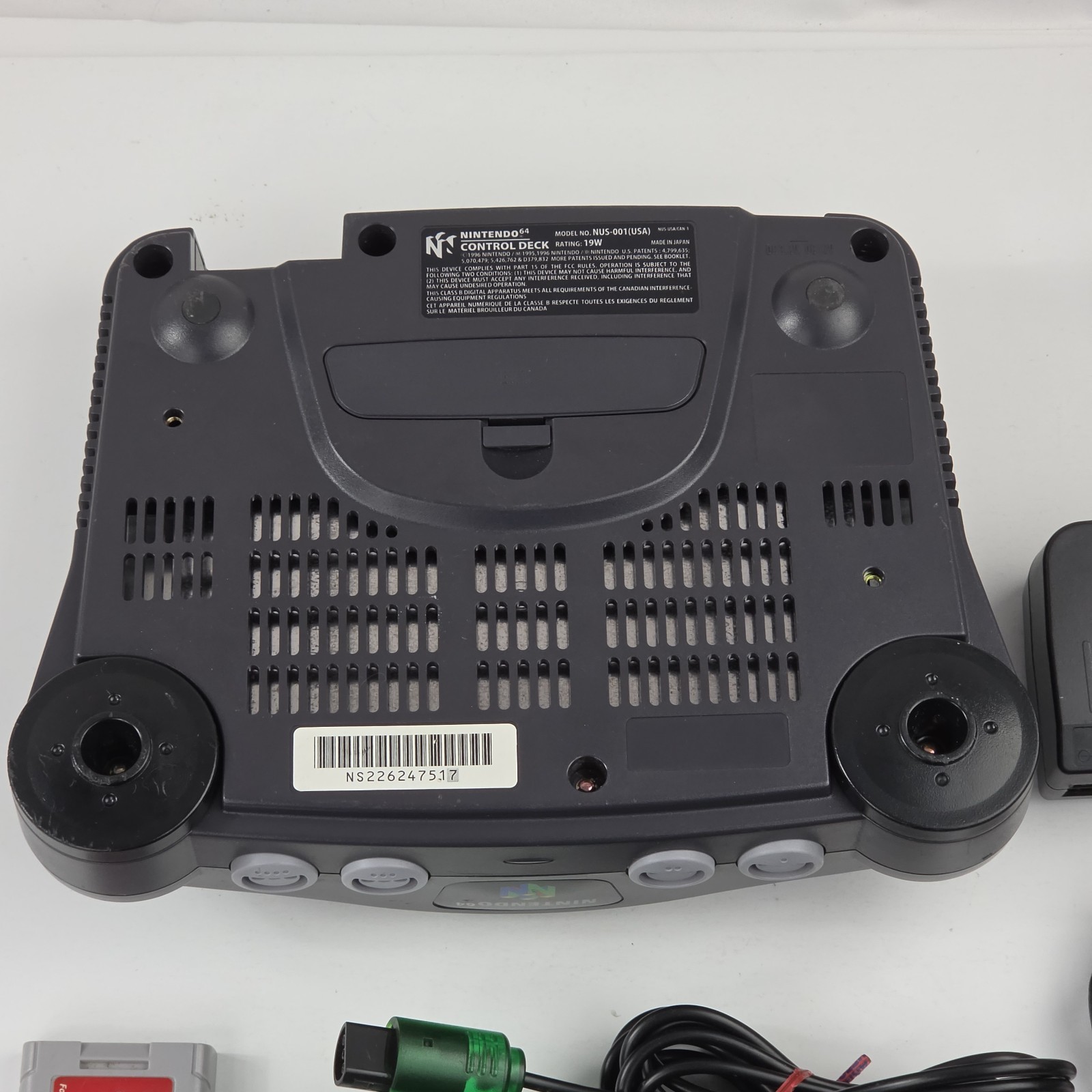 Nintendo 64 N64 Console w/ Hyperkin Green Controller Tight Stick Tested System